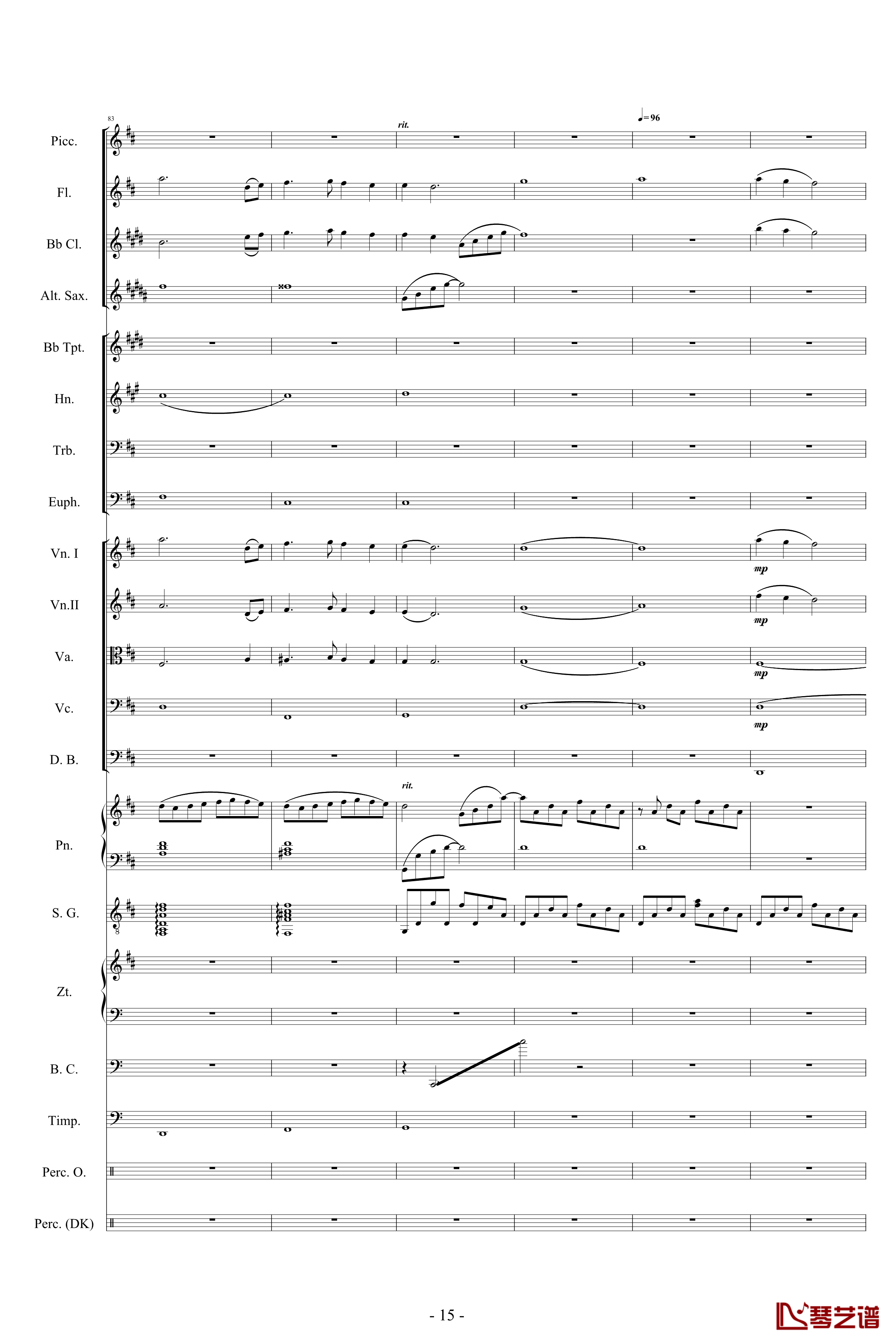 迪士尼組曲-小交響樂版钢琴谱-Disney Medley-迪士尼15