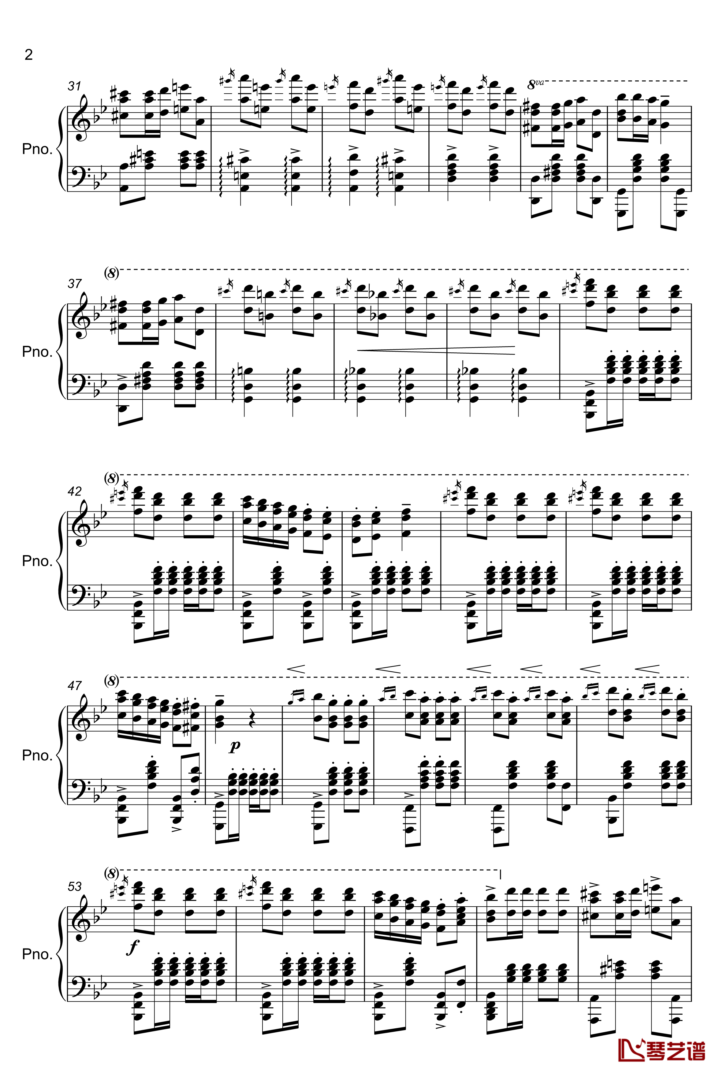 TUEKISH MARCH钢琴谱-kissin2