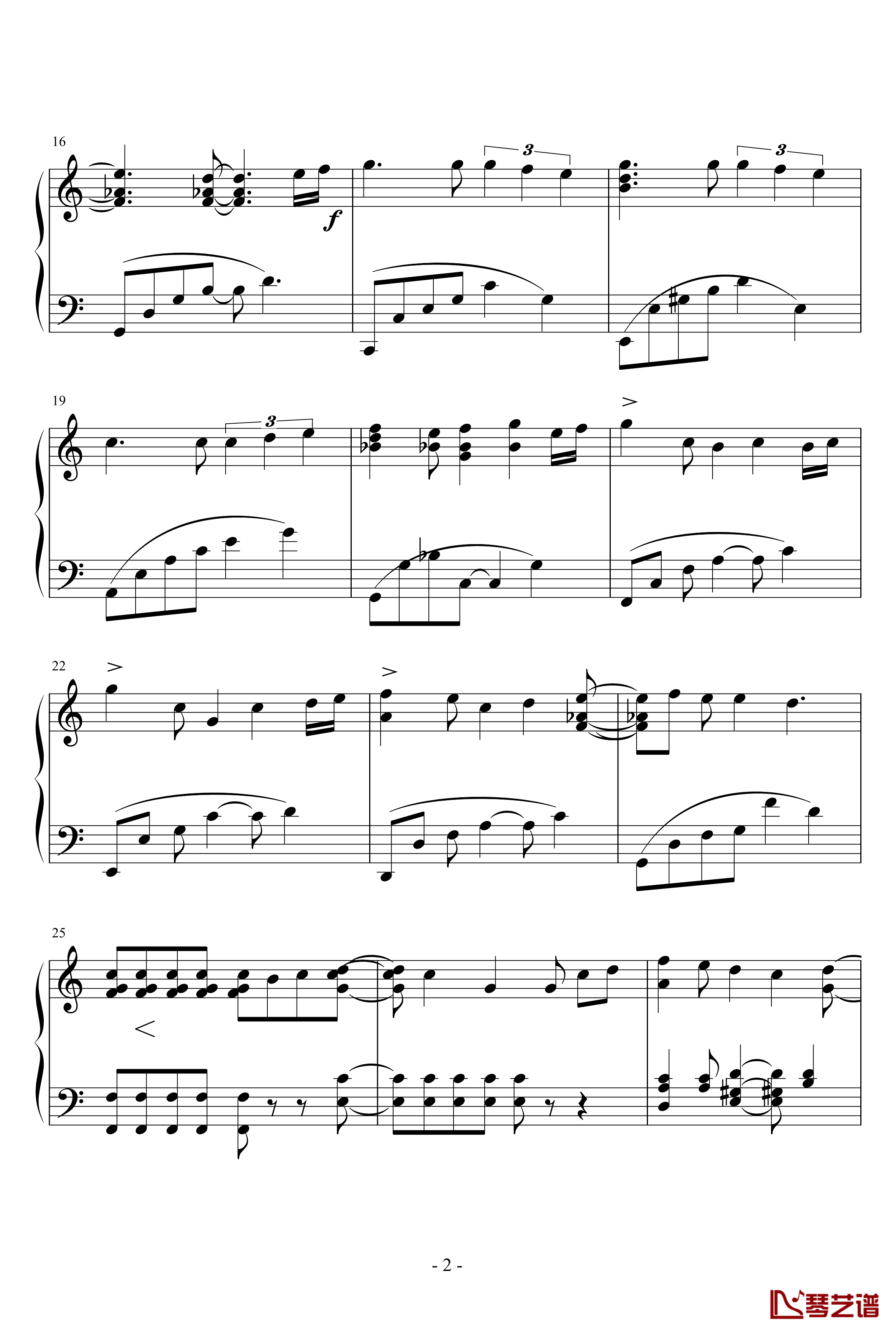 小星星幻想曲钢琴谱-完美版-V.K克2