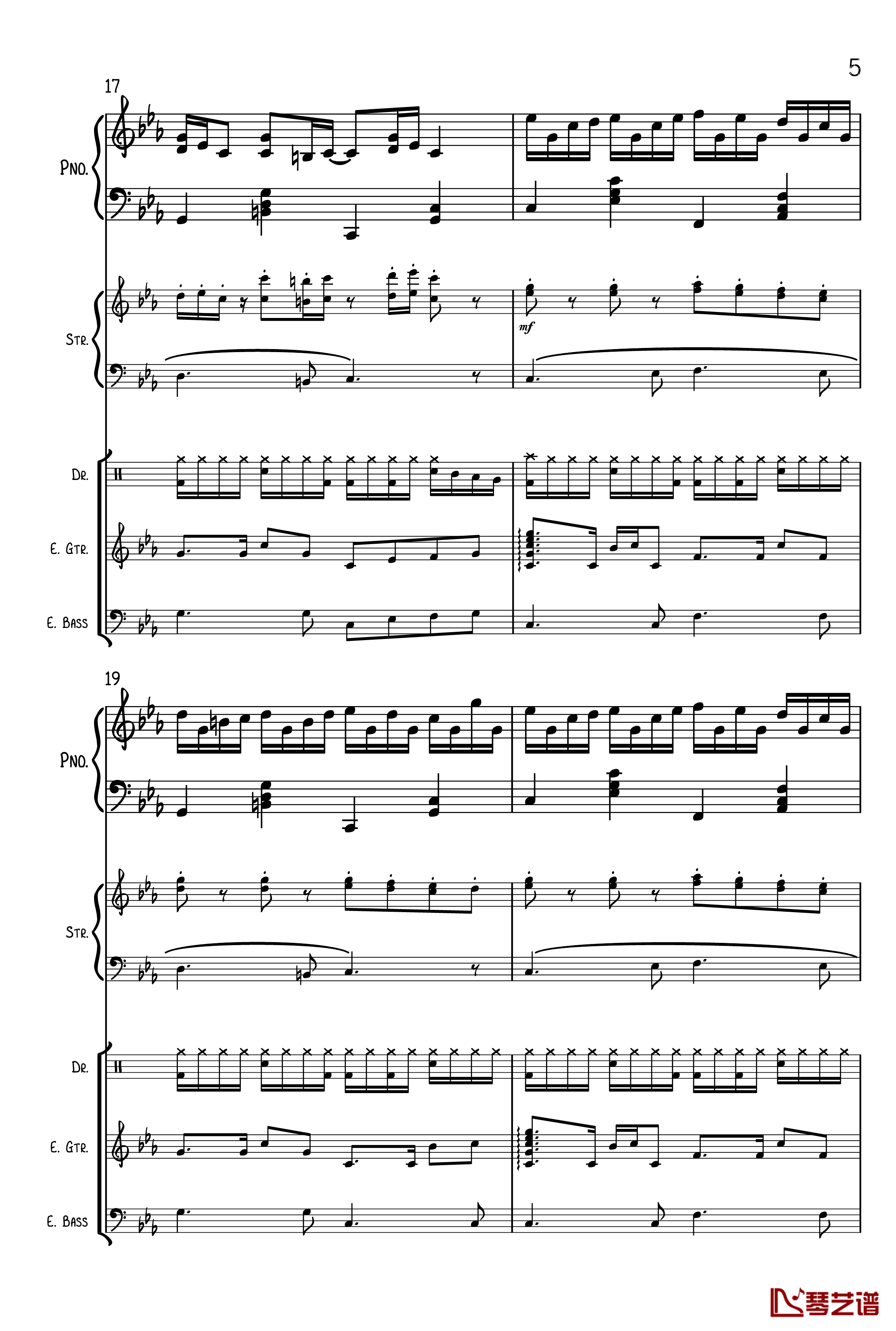 克罗地亚狂想曲钢琴谱-总谱-马克西姆-Maksim·Mrvica5