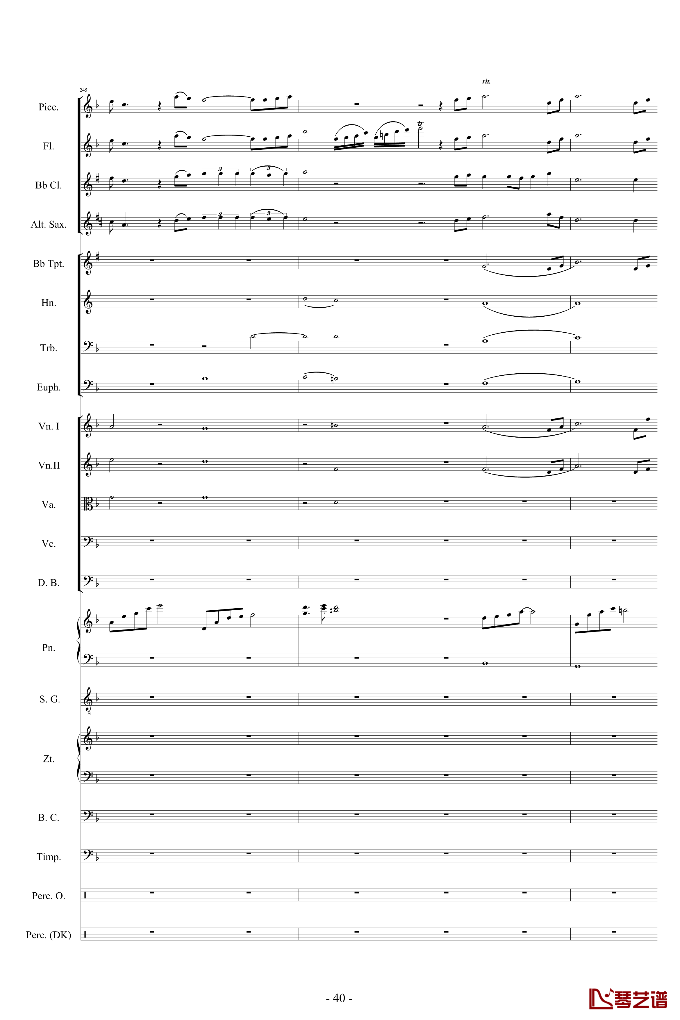 迪士尼組曲-小交響樂版钢琴谱-Disney Medley-迪士尼40