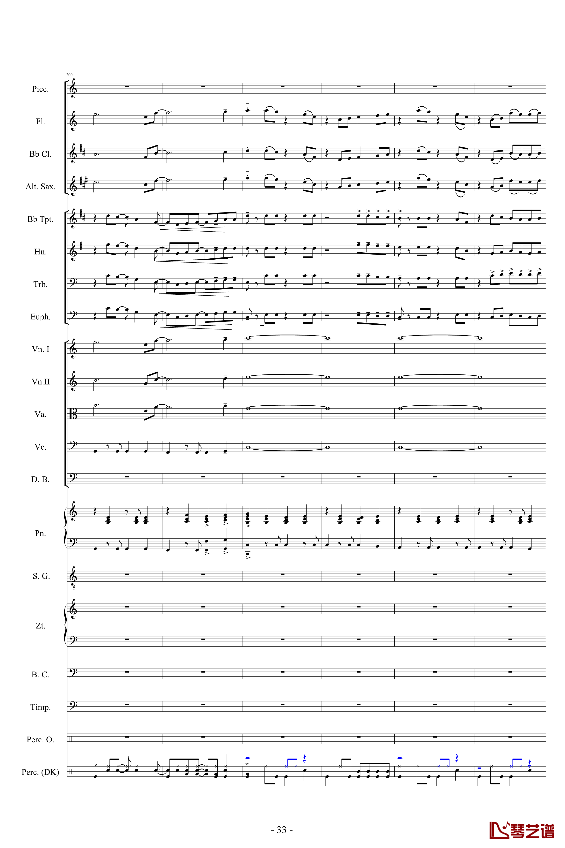 迪士尼組曲-小交響樂版钢琴谱-Disney Medley-迪士尼33