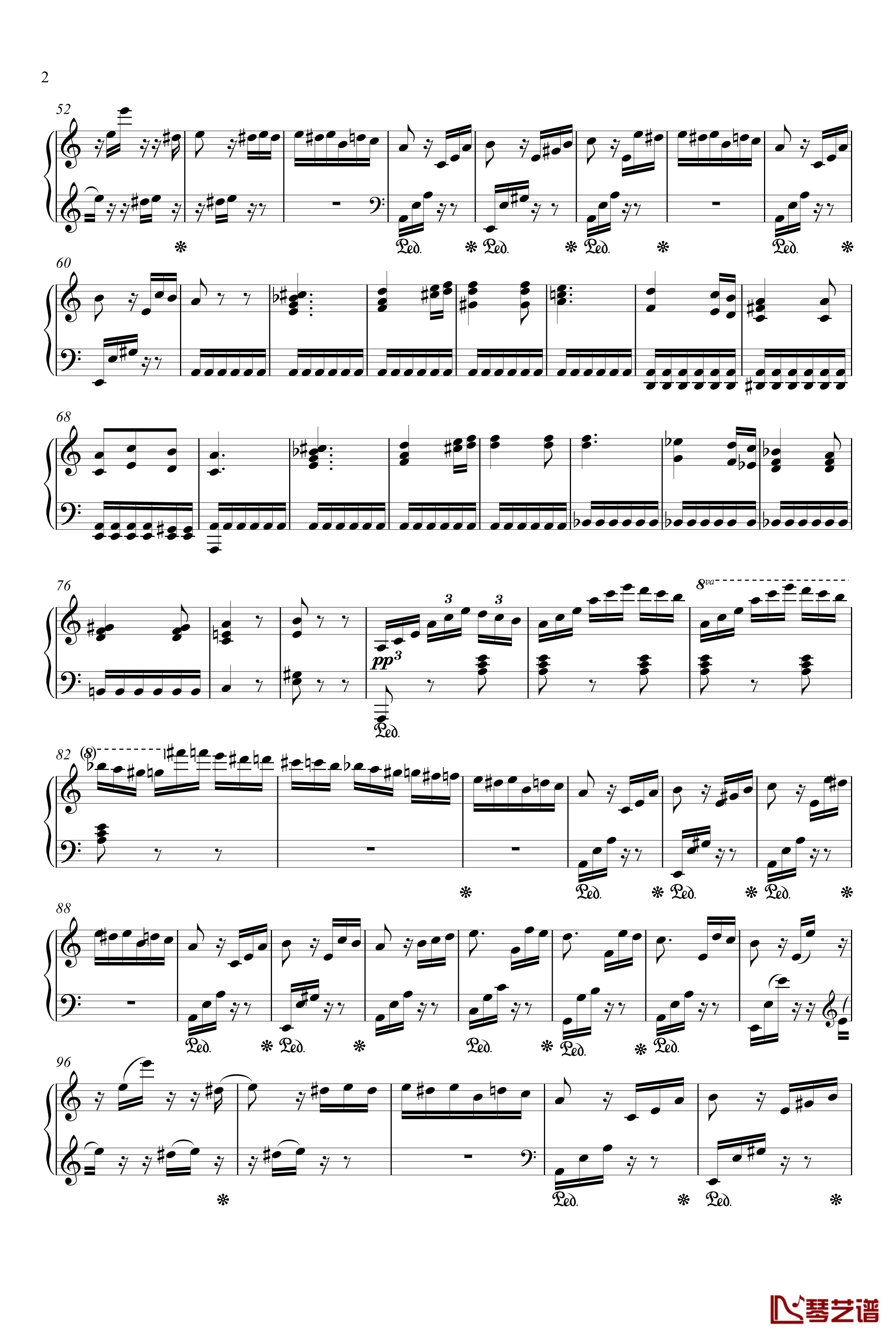 致爱丽丝钢琴谱-原版-贝多芬-beethoven2