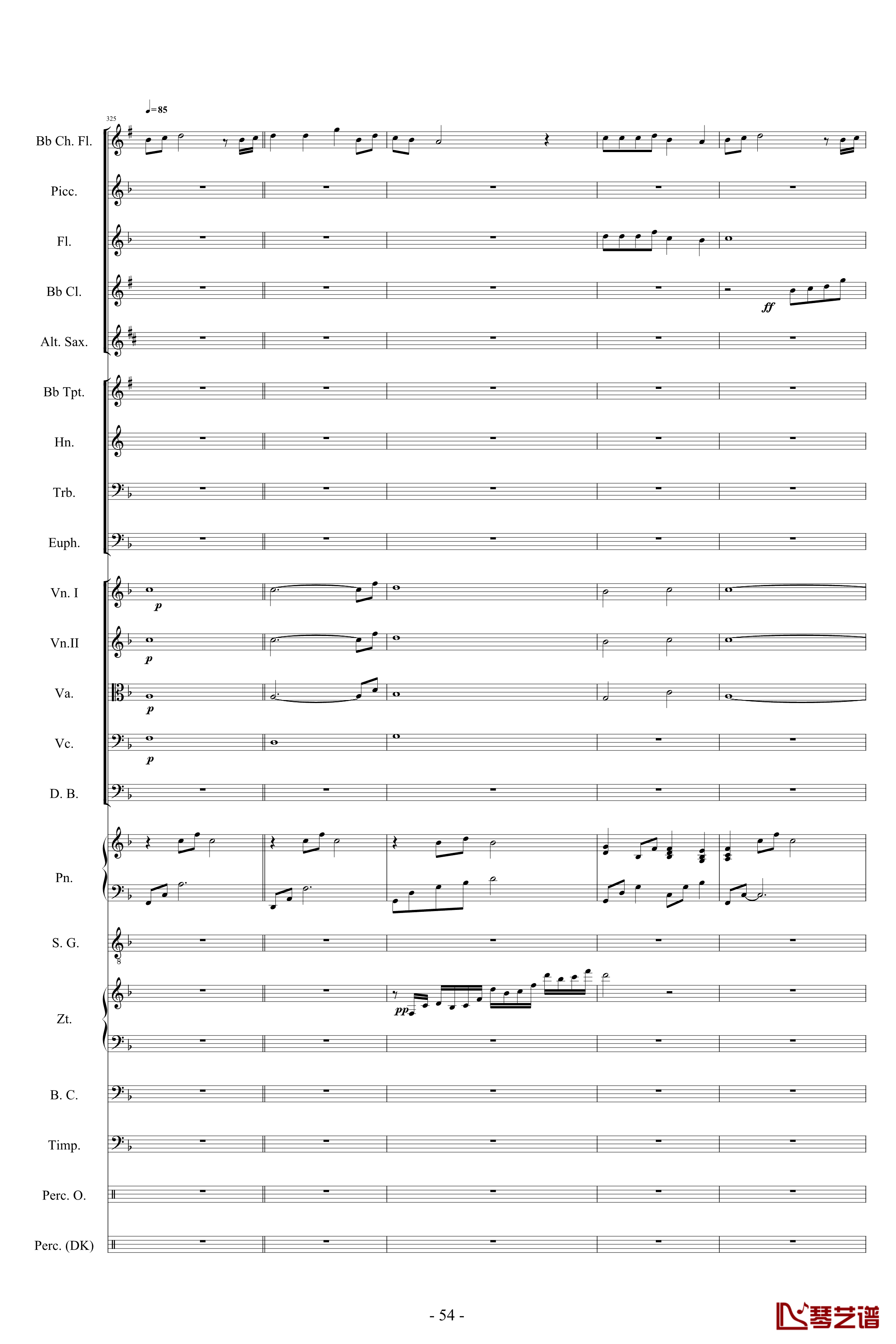 迪士尼組曲-小交響樂版钢琴谱-Disney Medley-迪士尼54