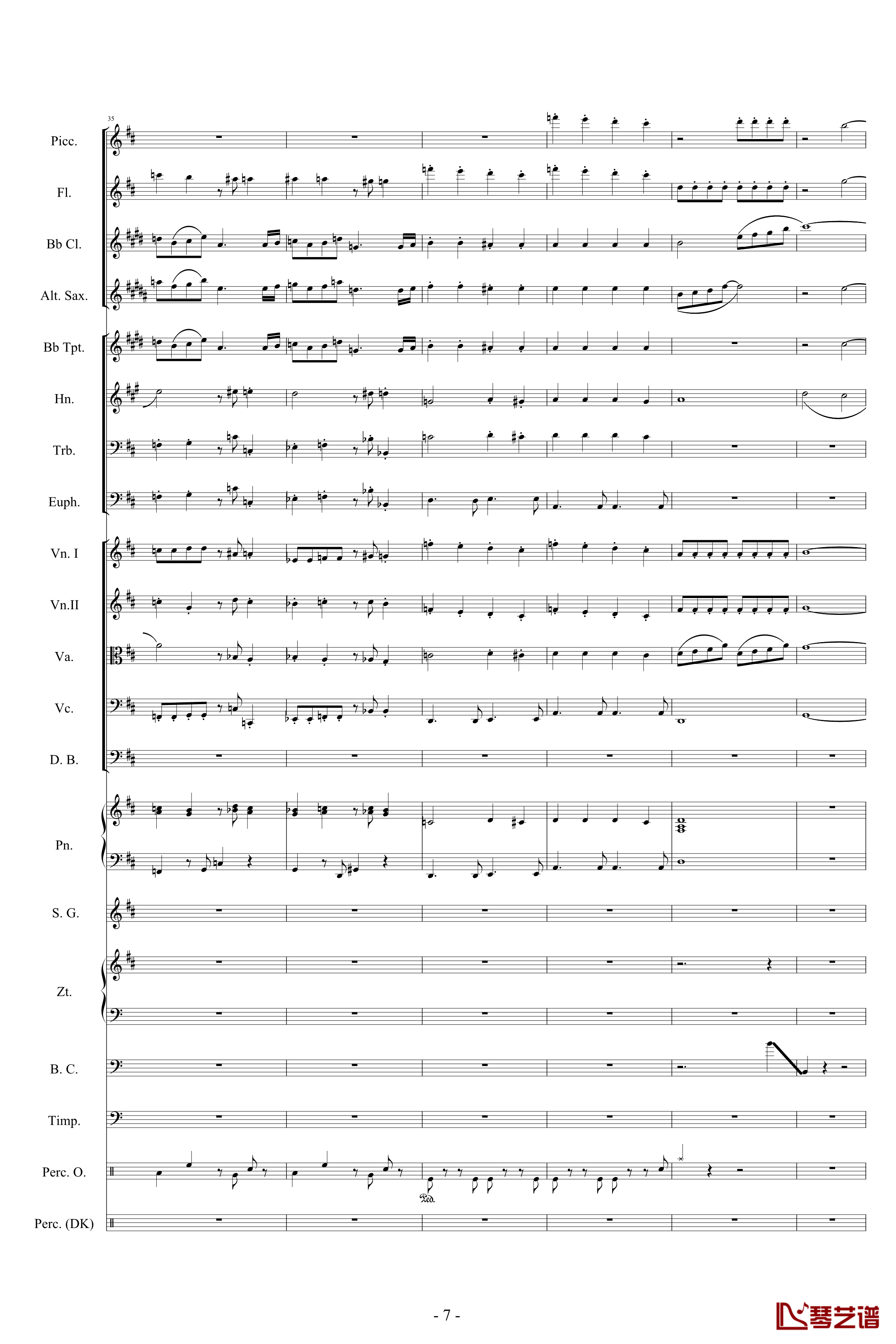 迪士尼組曲-小交響樂版钢琴谱-Disney Medley-迪士尼7
