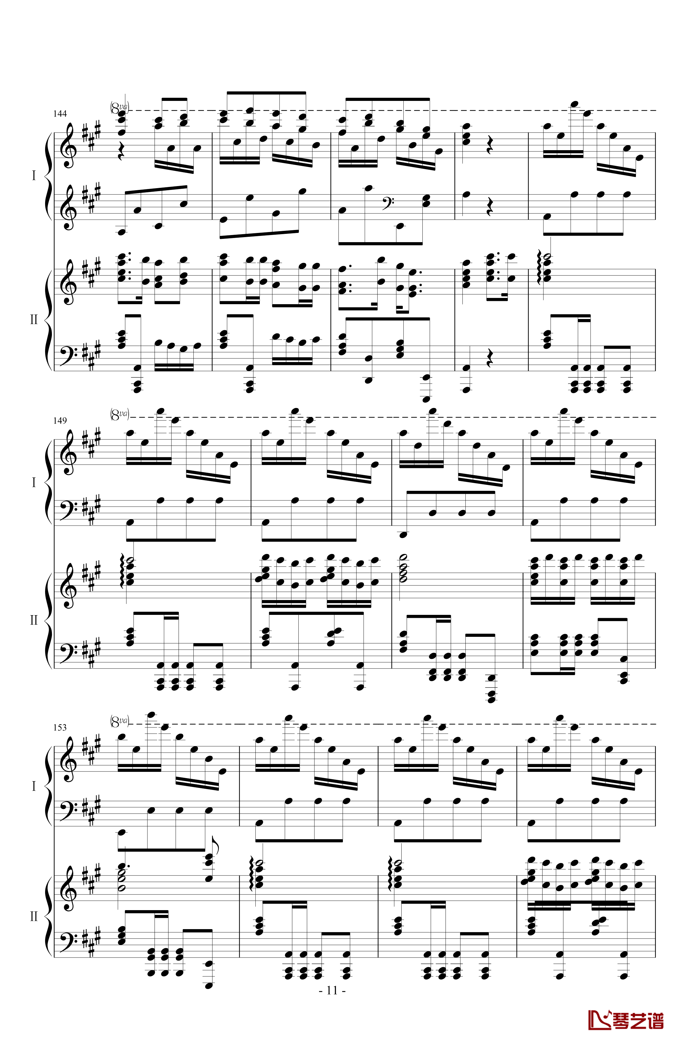 土耳其进行曲钢琴谱-情侣版-莫扎特11