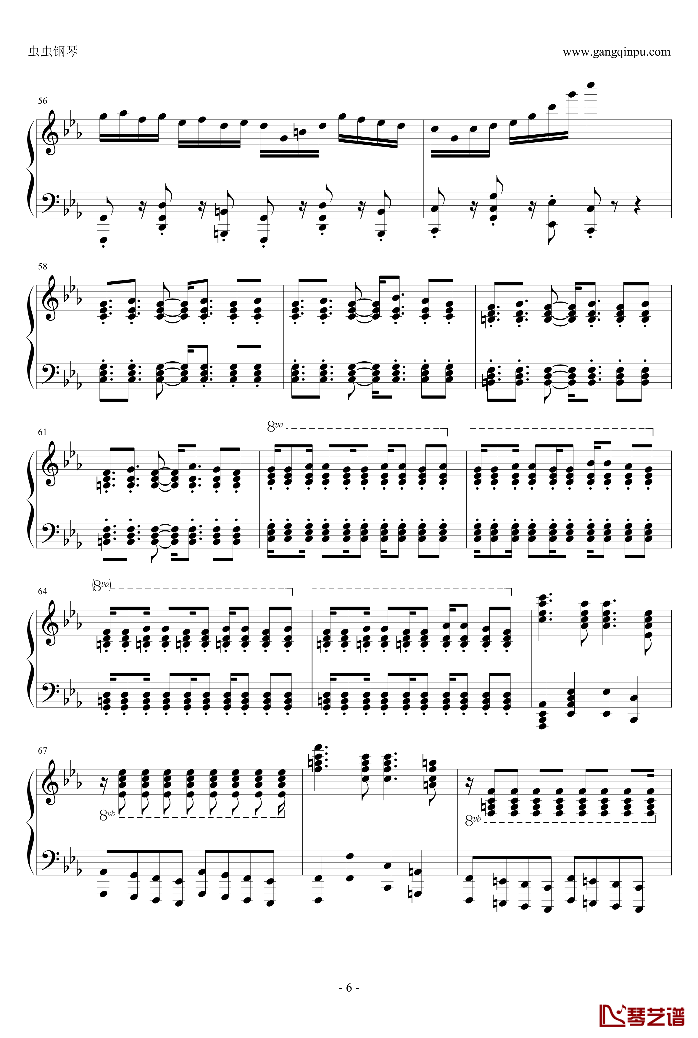 pure版古巴钢琴谱-马克西姆-Maksim·Mrvica6