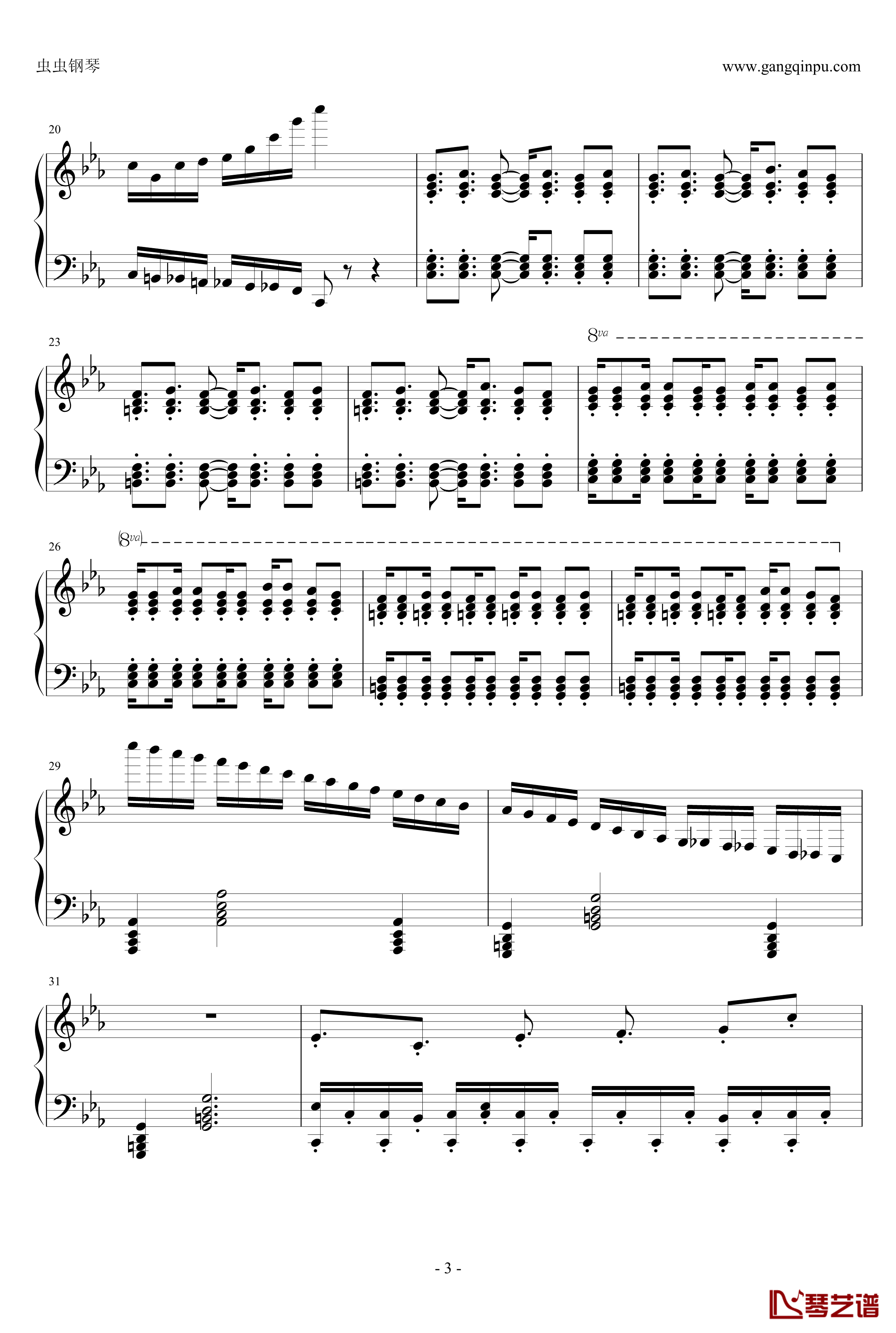 pure版古巴钢琴谱-马克西姆-Maksim·Mrvica3