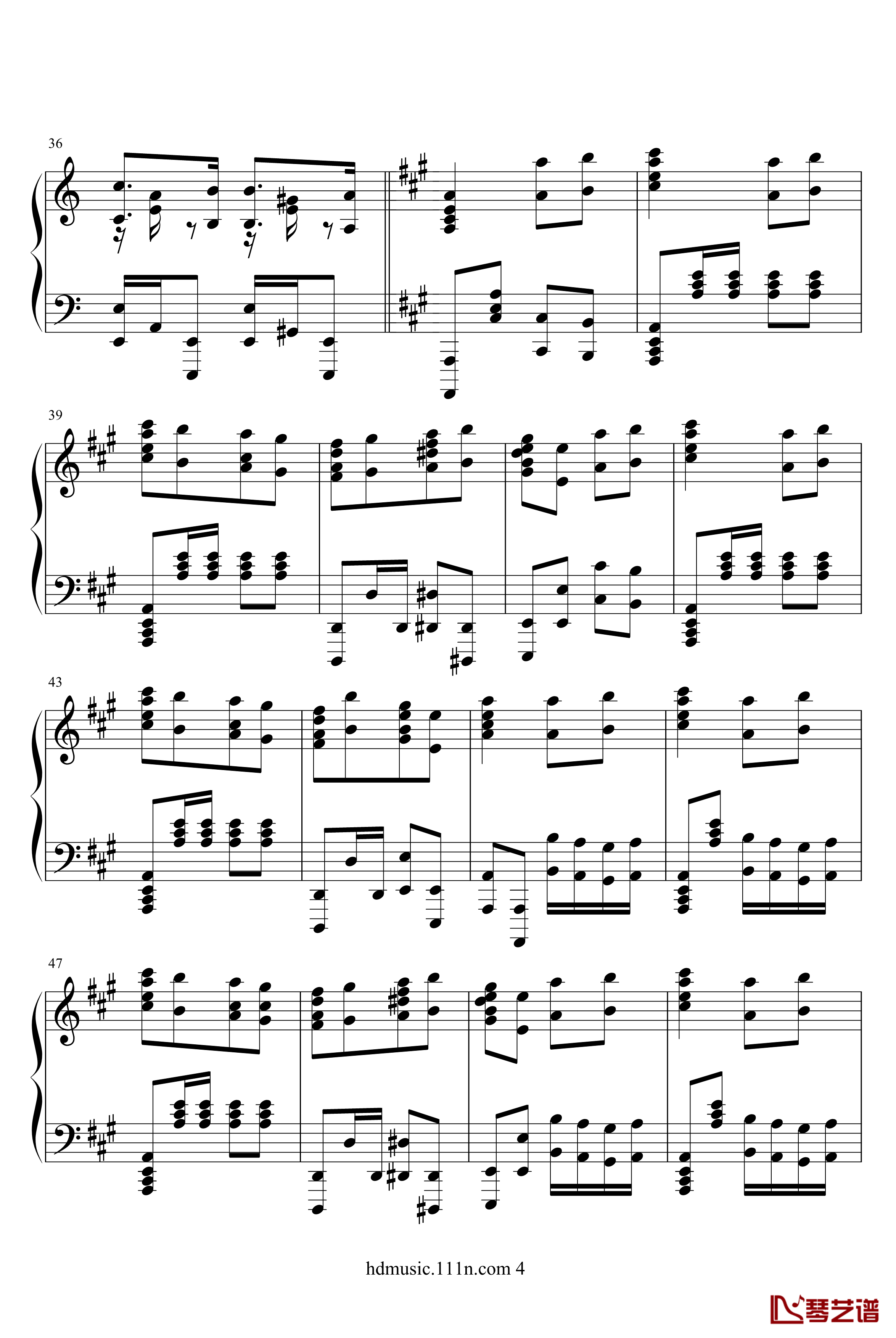 土耳其进行曲钢琴谱-原版-瓦洛多斯4