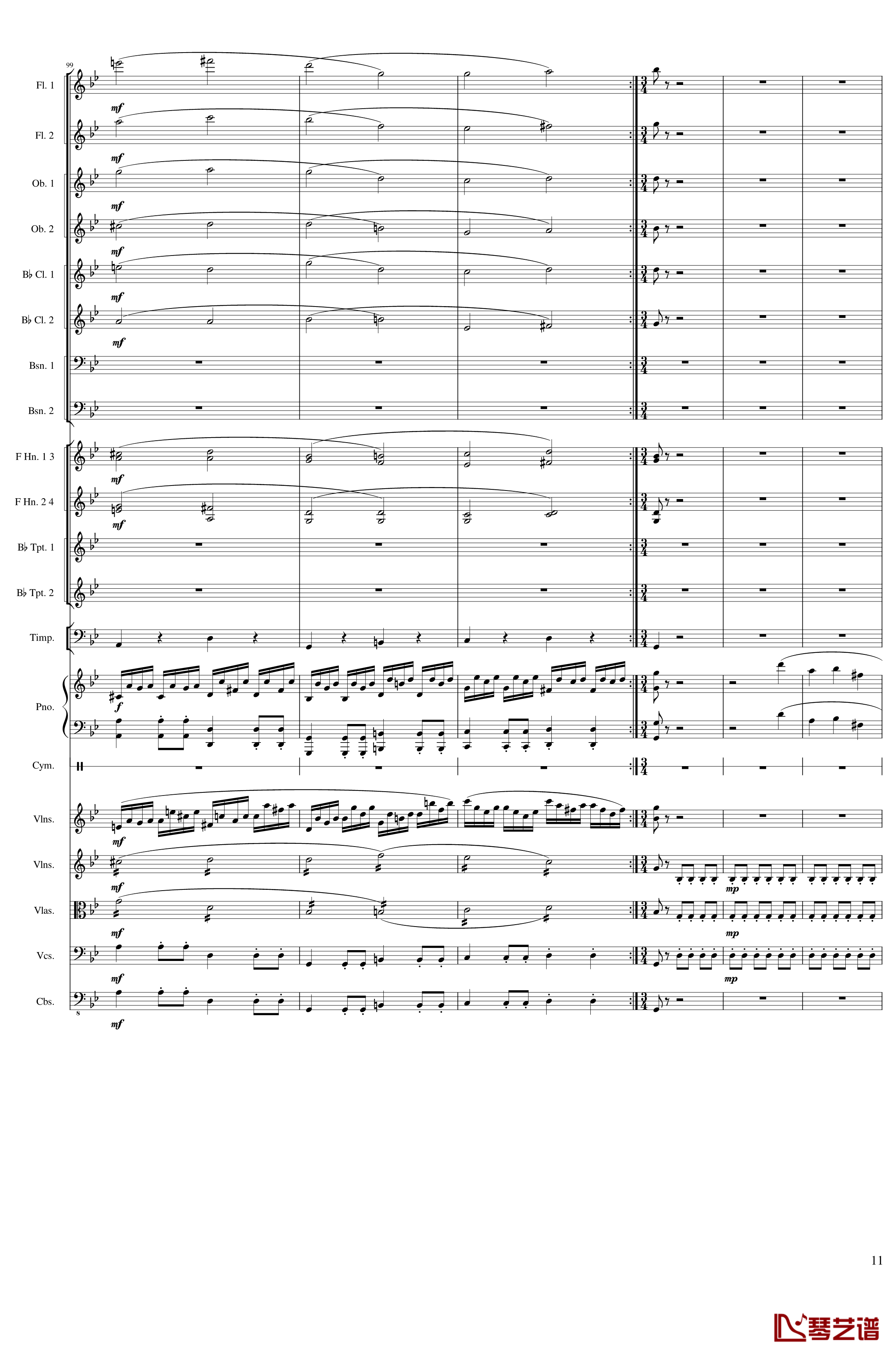 Piano Concerto No.8, Op.123 III钢琴谱 一个球11