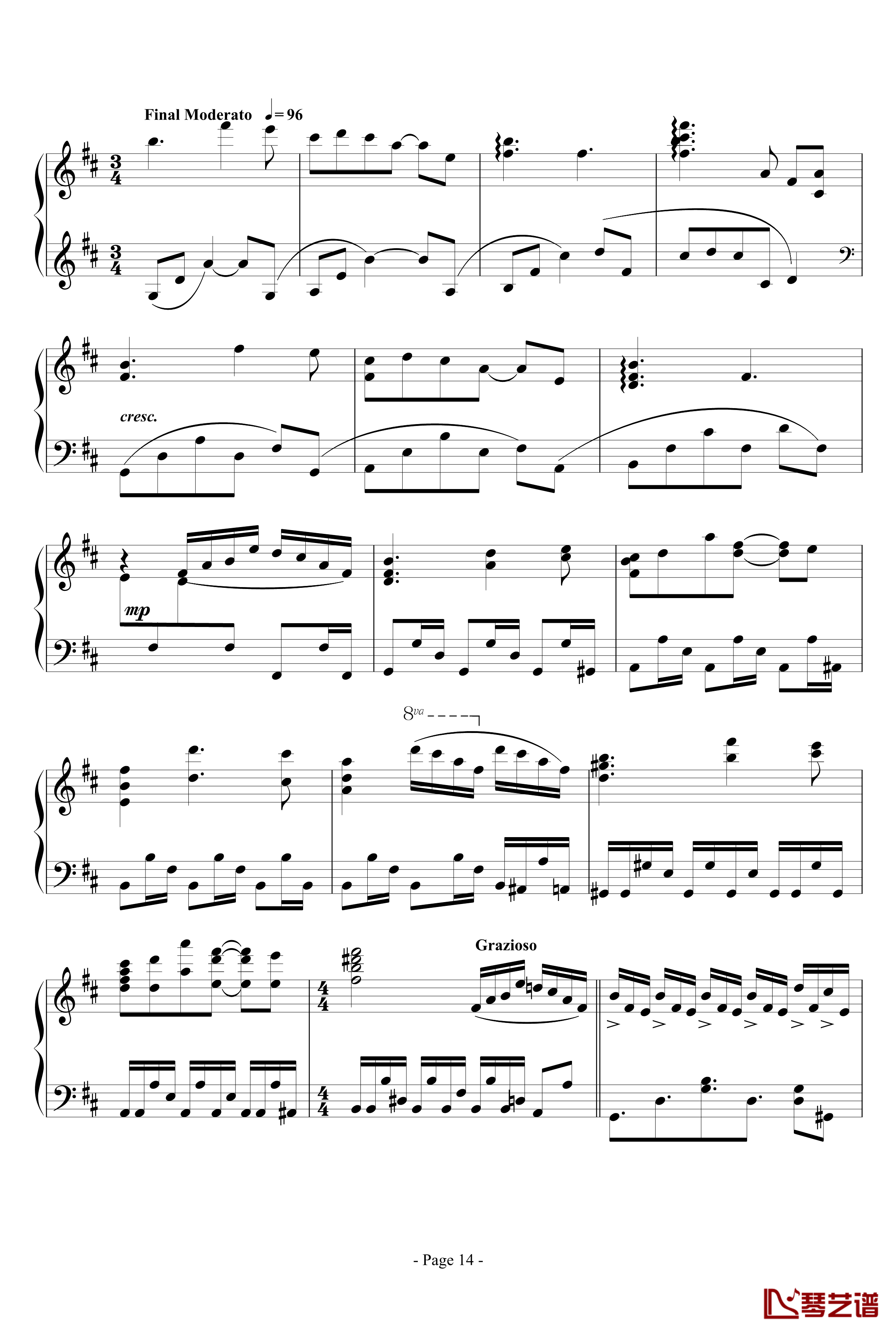 思绪之舞钢琴谱-lujianxiang55514