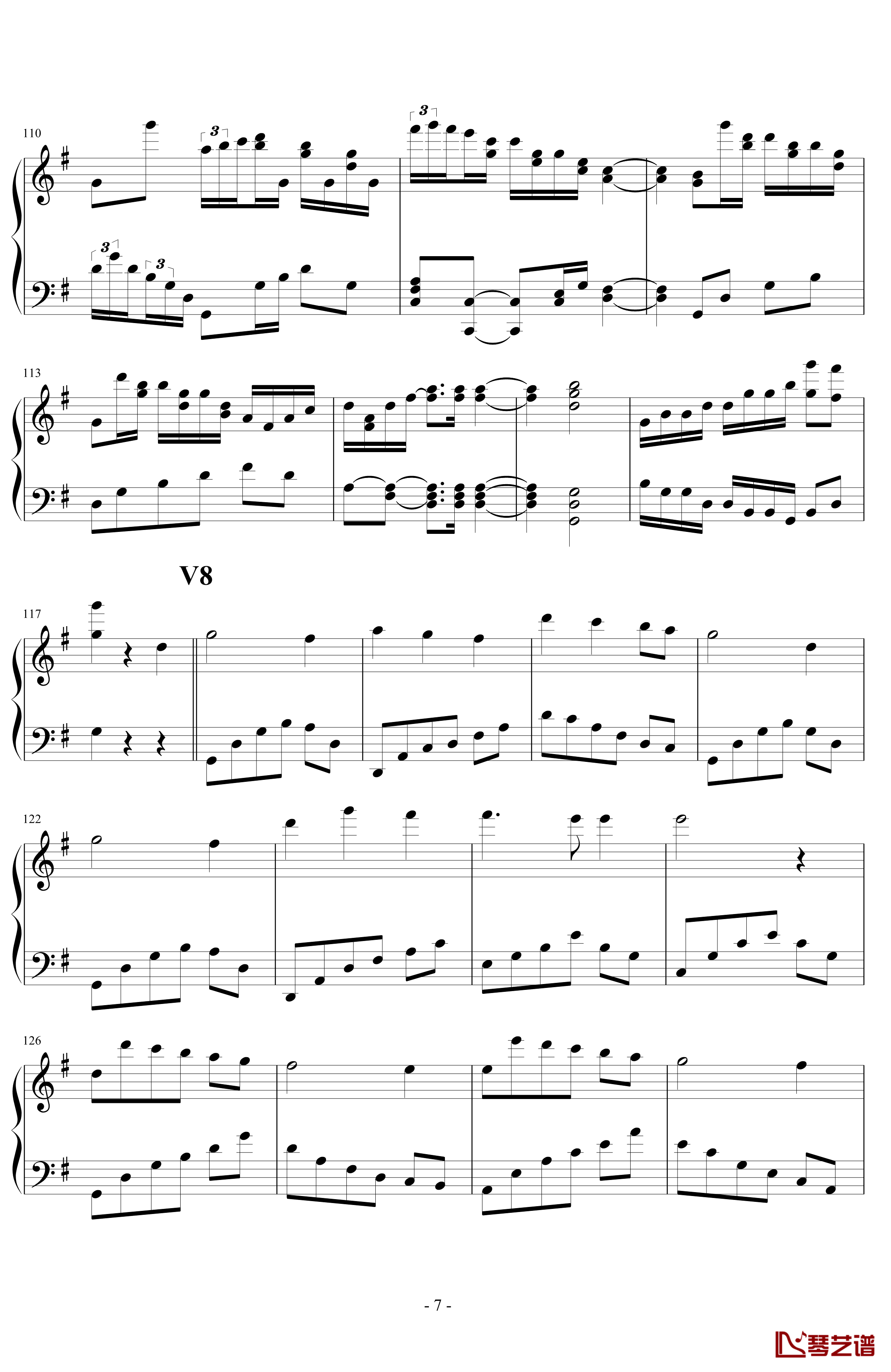 生日歌变奏曲钢琴谱-PARROT1867