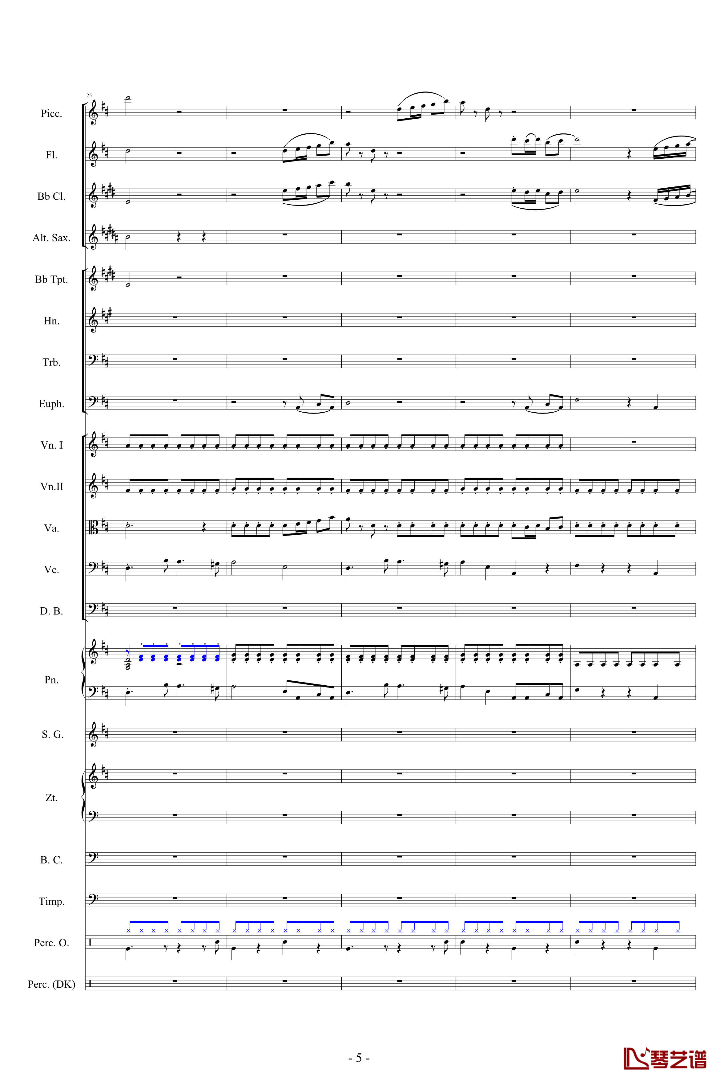 迪士尼組曲-小交響樂版钢琴谱-Disney Medley-迪士尼5