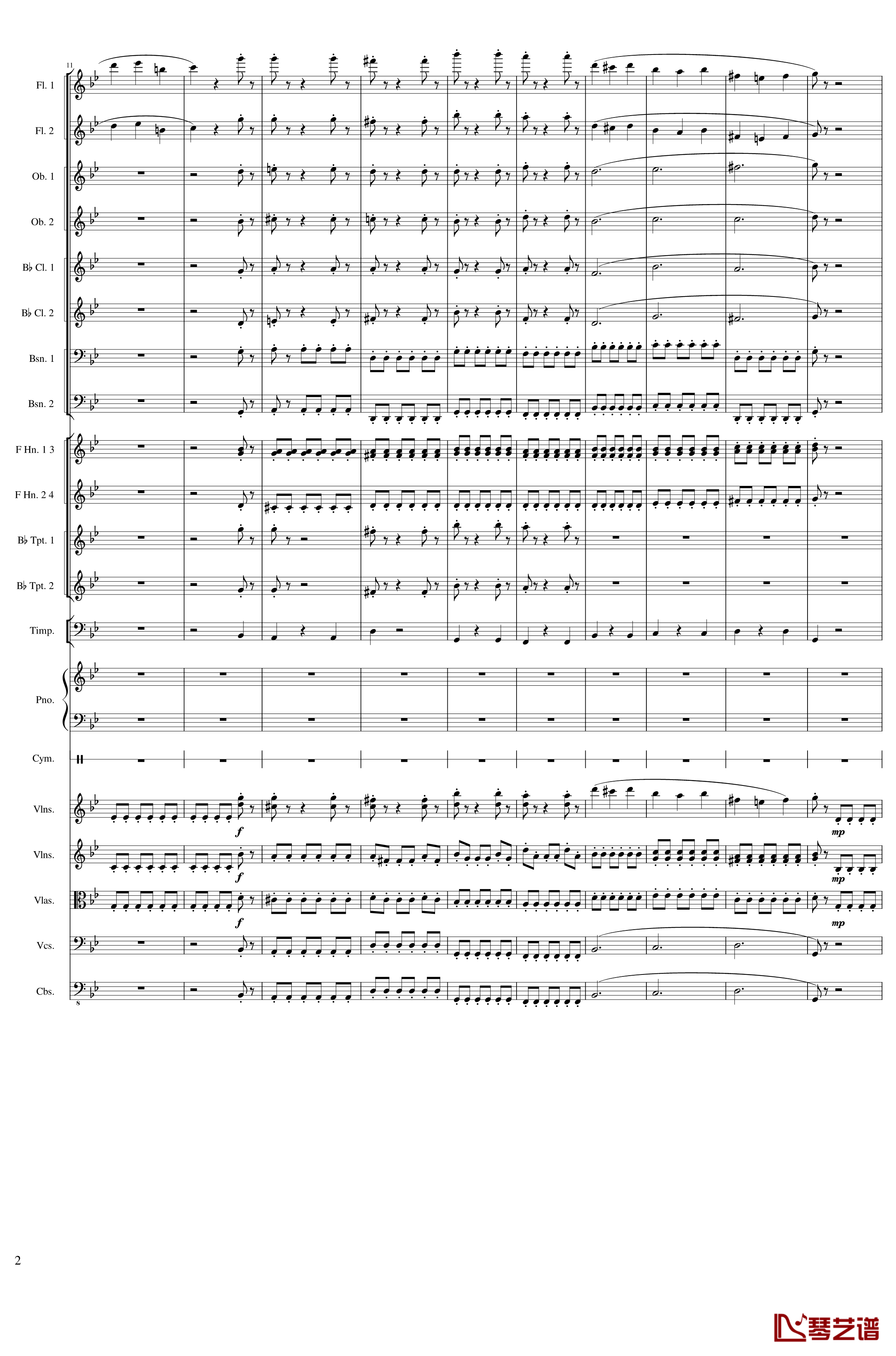 Piano Concerto No.8, Op.123 III钢琴谱 一个球2