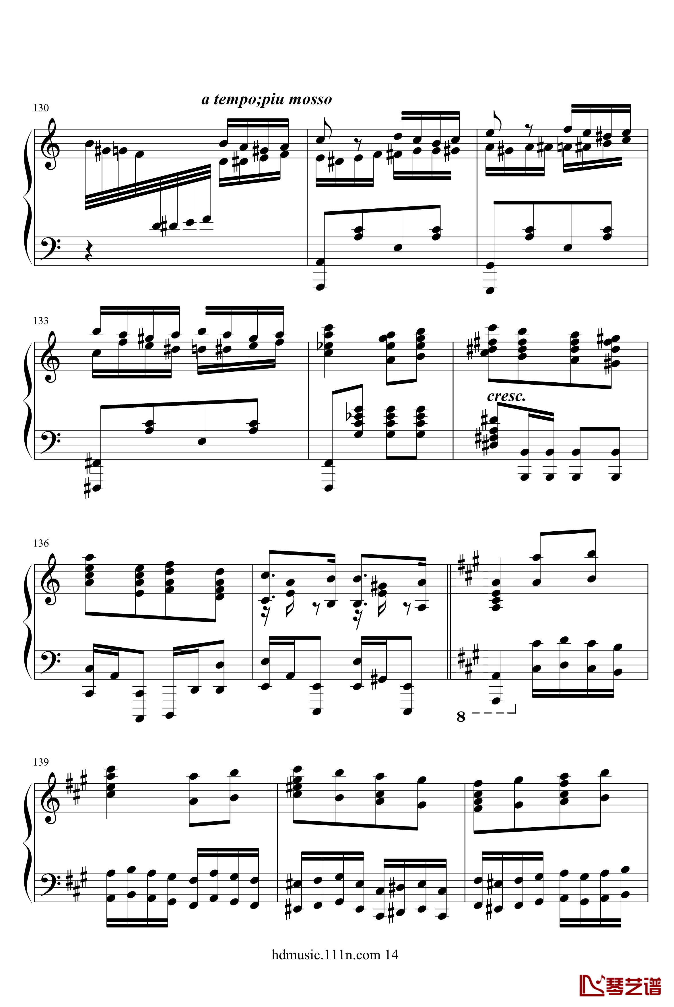 土耳其进行曲钢琴谱-原版-瓦洛多斯14