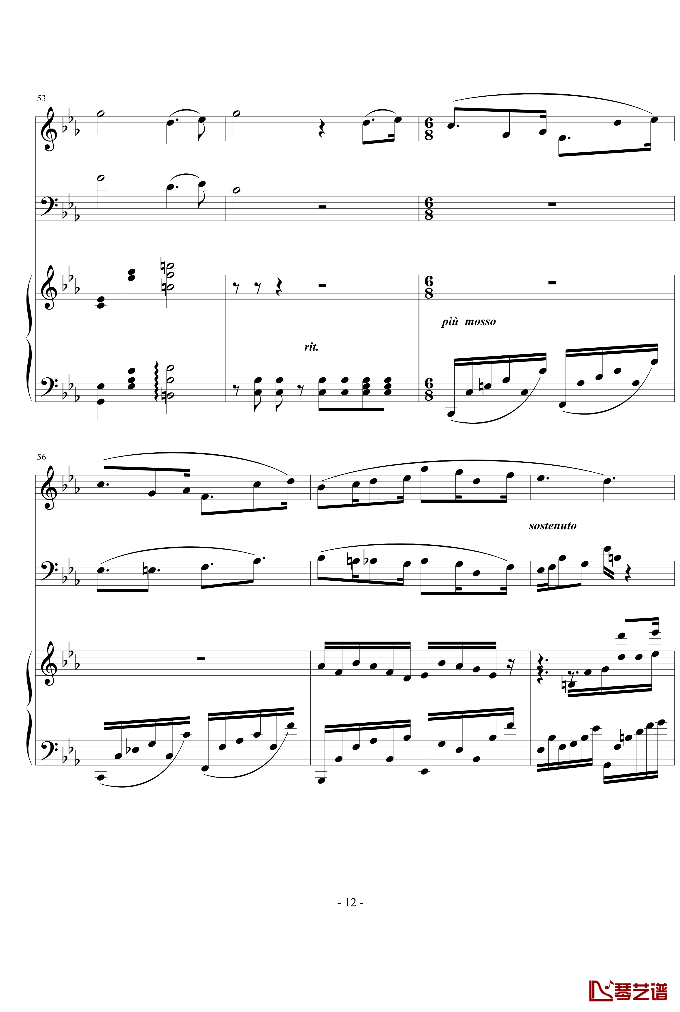 Trio piece钢琴谱-nyride-随写三重奏小品12