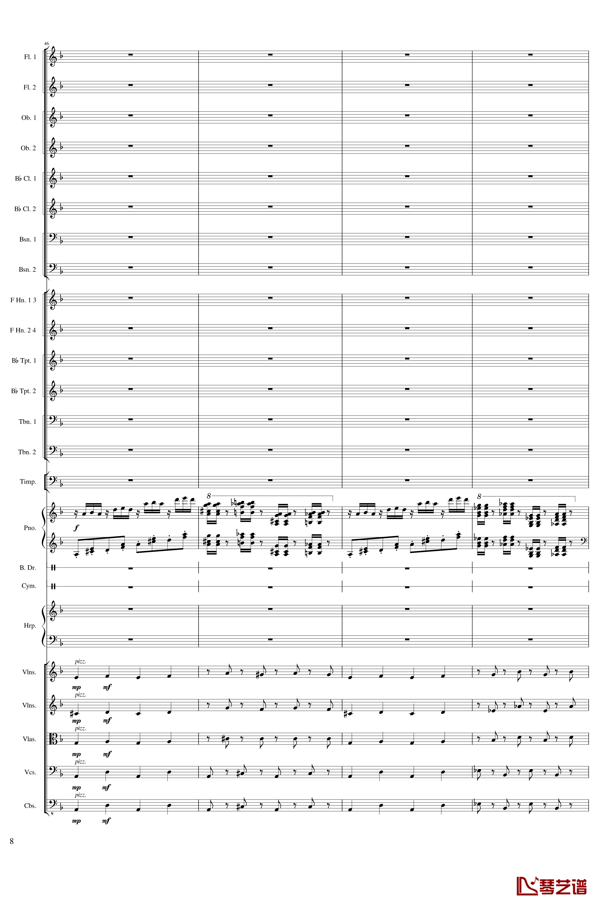 Piano Concerto No.8, Op.123 I.钢琴谱-一个球8