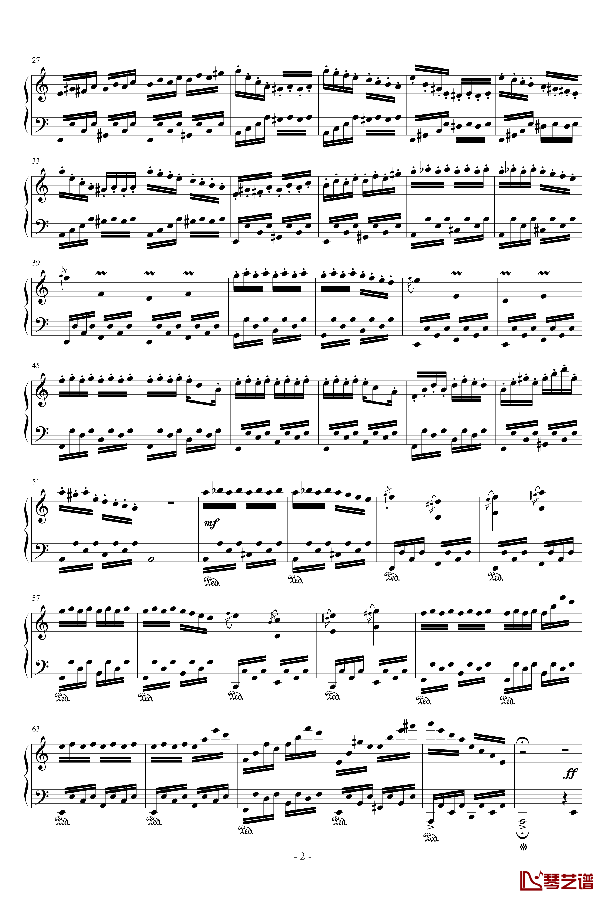 帕格尼尼飞絮曲钢琴谱-Paganini / PagRag-马克西姆-Maksim·Mrvica2