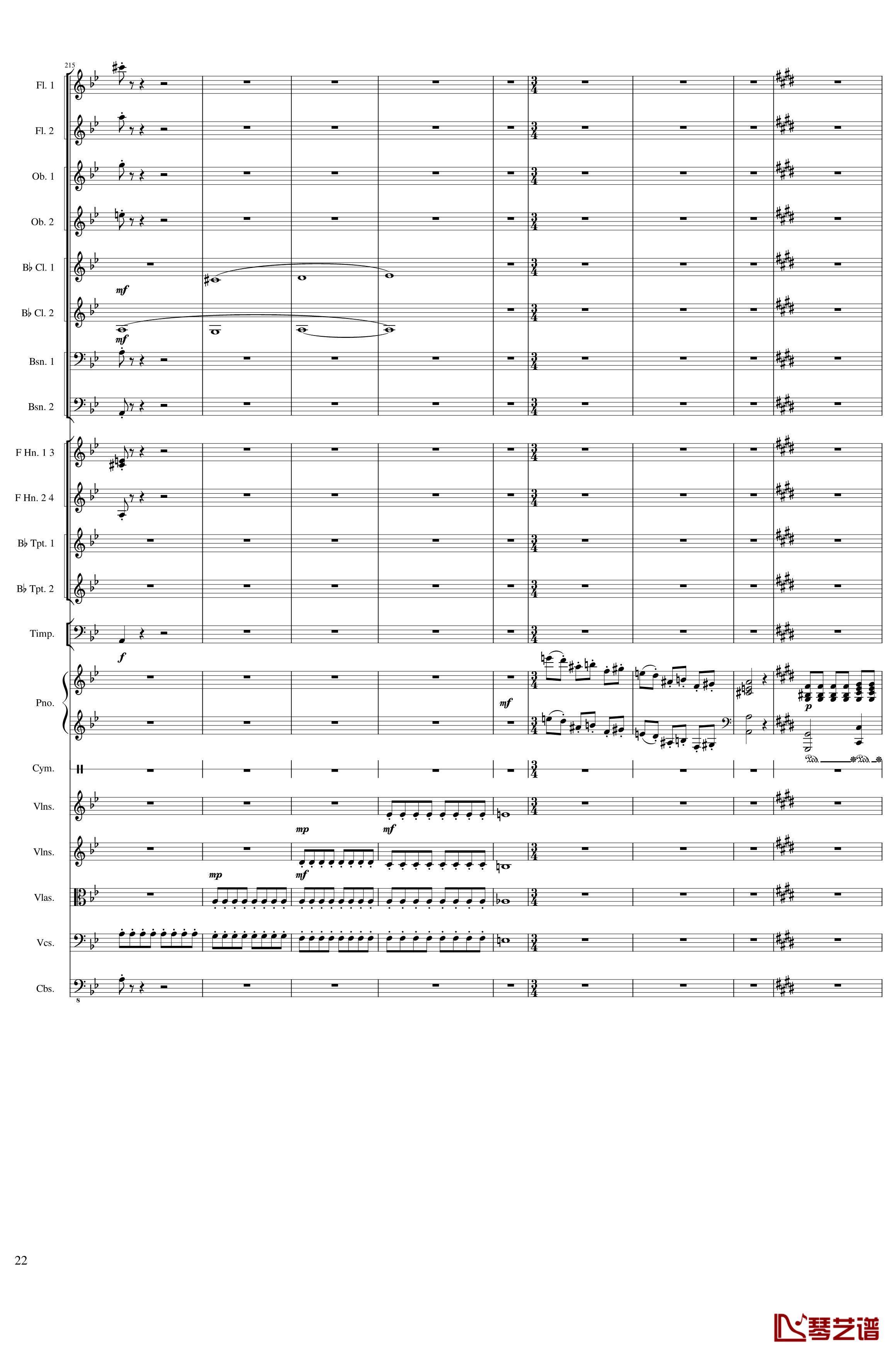 Piano Concerto No.8, Op.123 III钢琴谱 一个球22