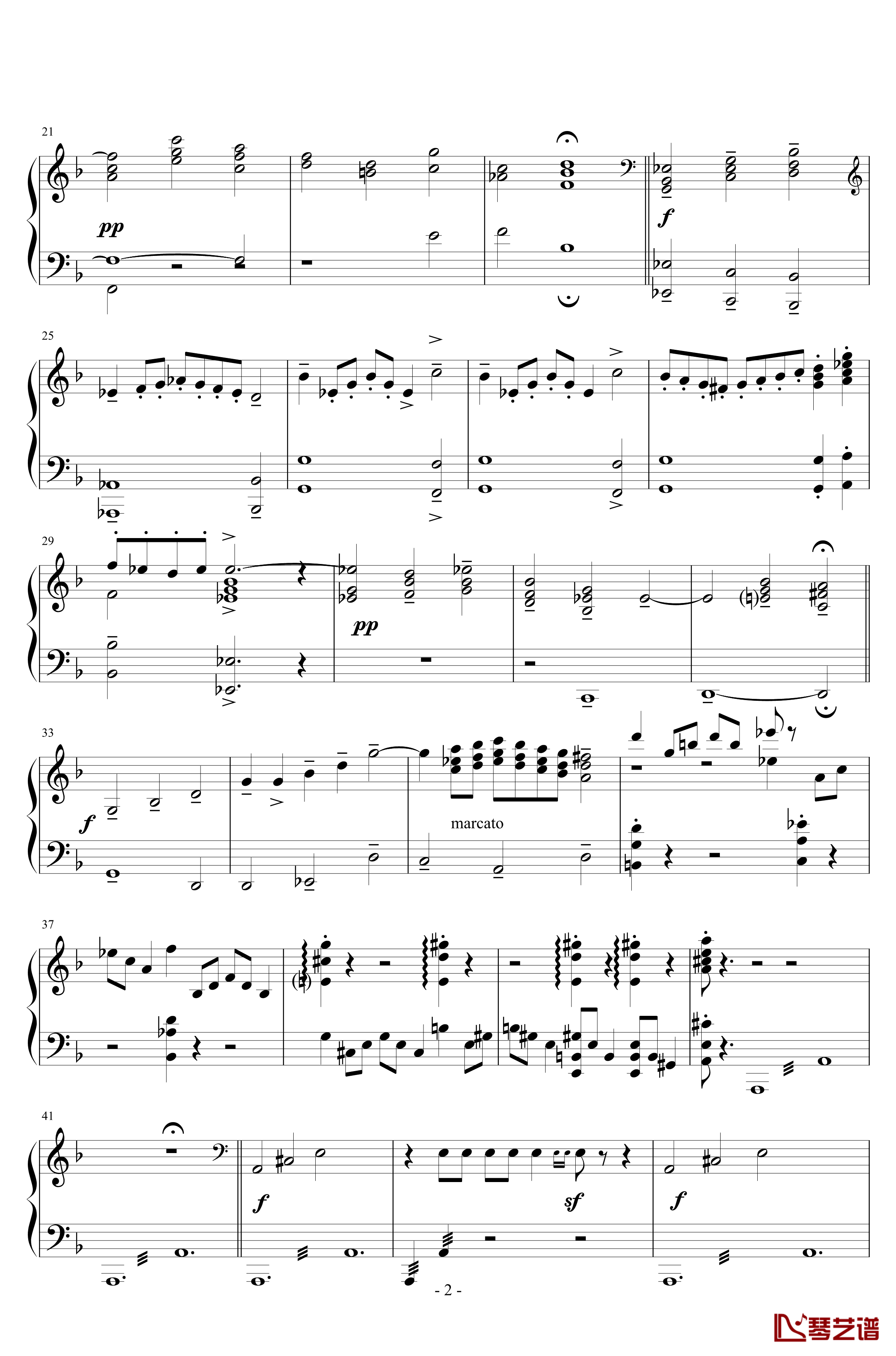 青少年管弦乐队指南钢琴谱-Op.34  主题部分-布里顿2