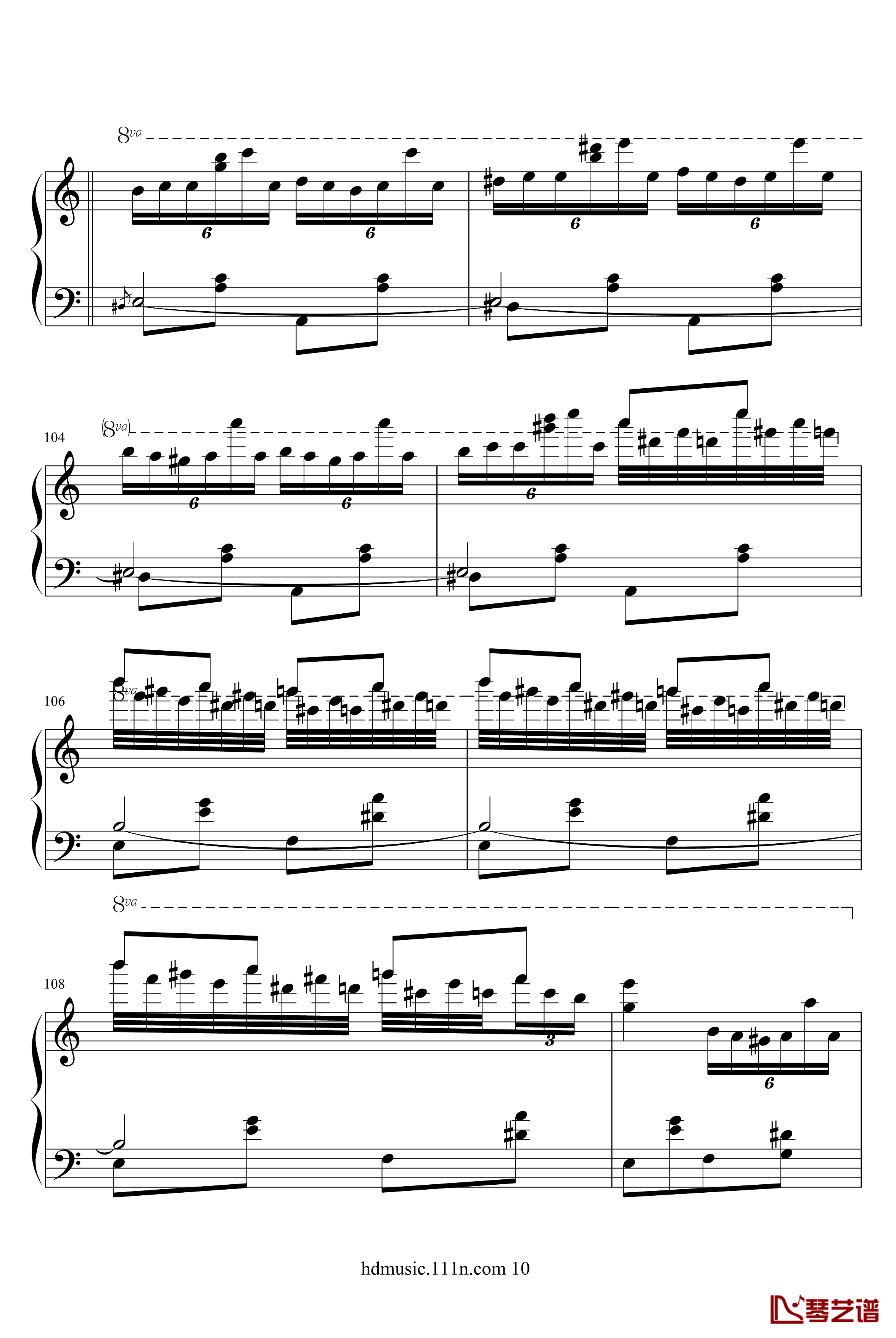 土耳其进行曲钢琴谱-原版-瓦洛多斯10