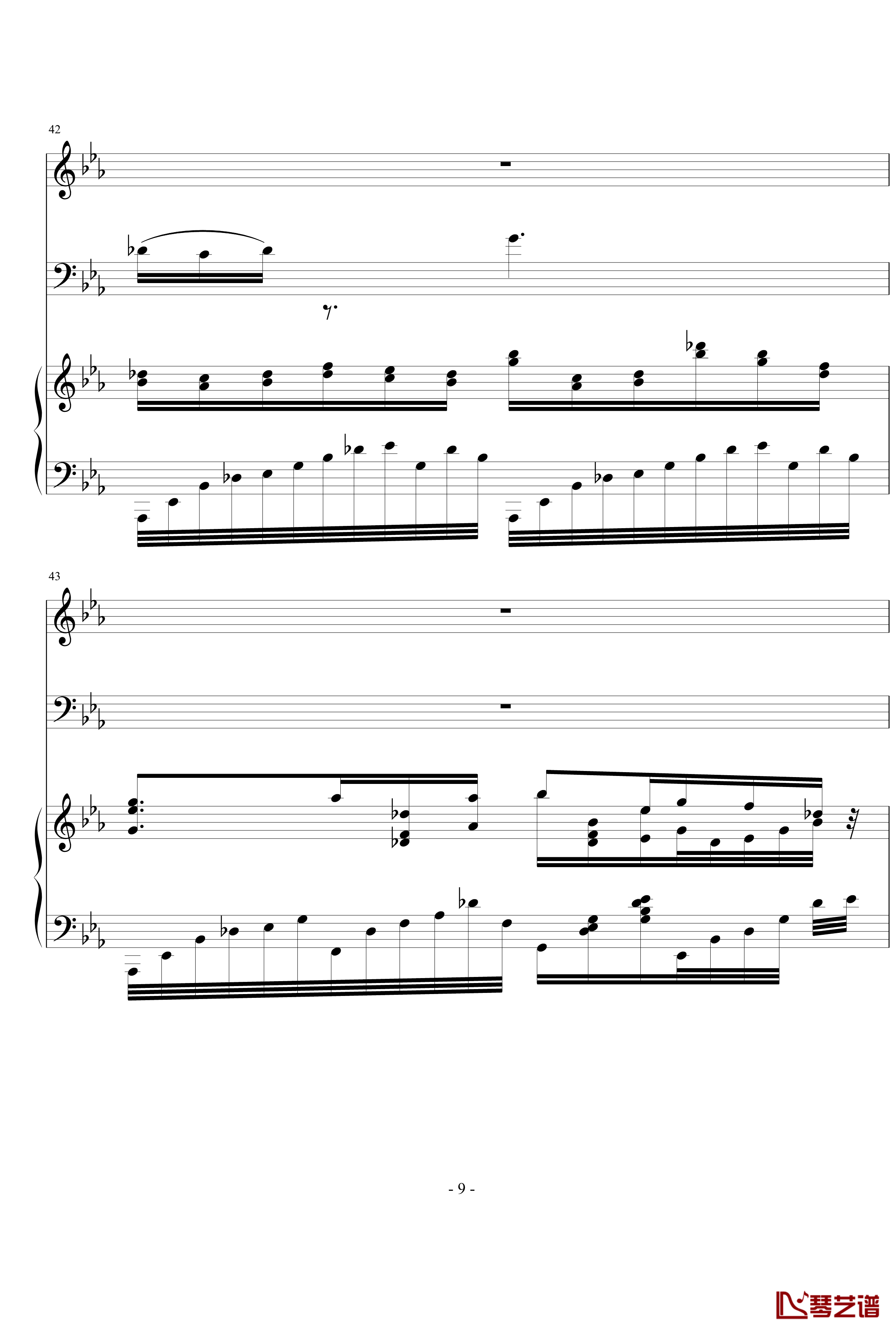 Trio piece钢琴谱-nyride-随写三重奏小品9