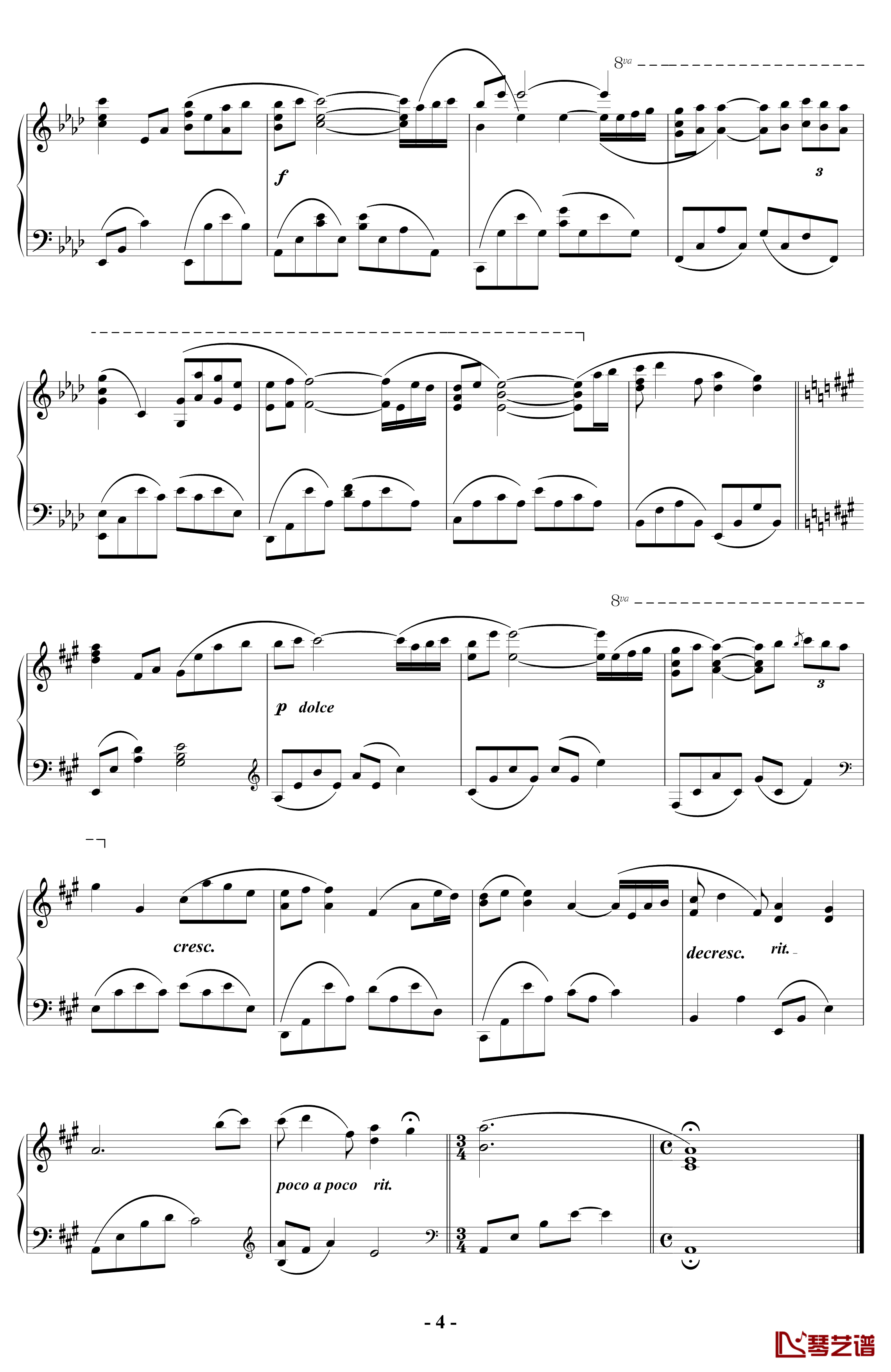 kiss the rain钢琴谱-优化版-Yiruma4