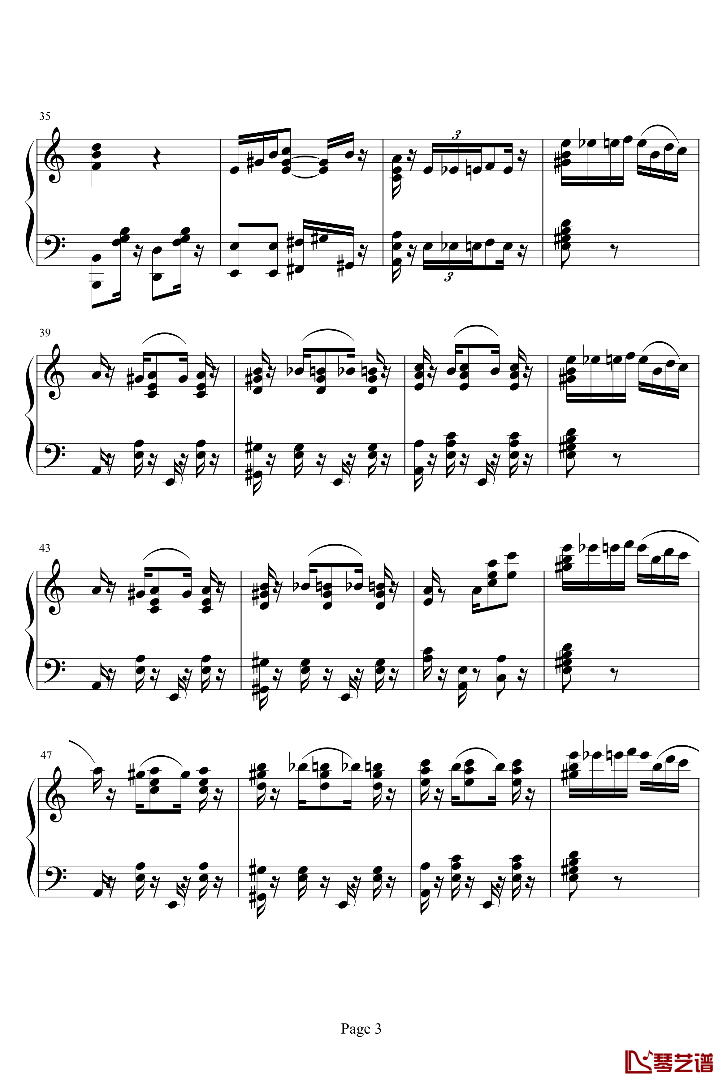 致爱丽丝钢琴谱-新版-未知分类3
