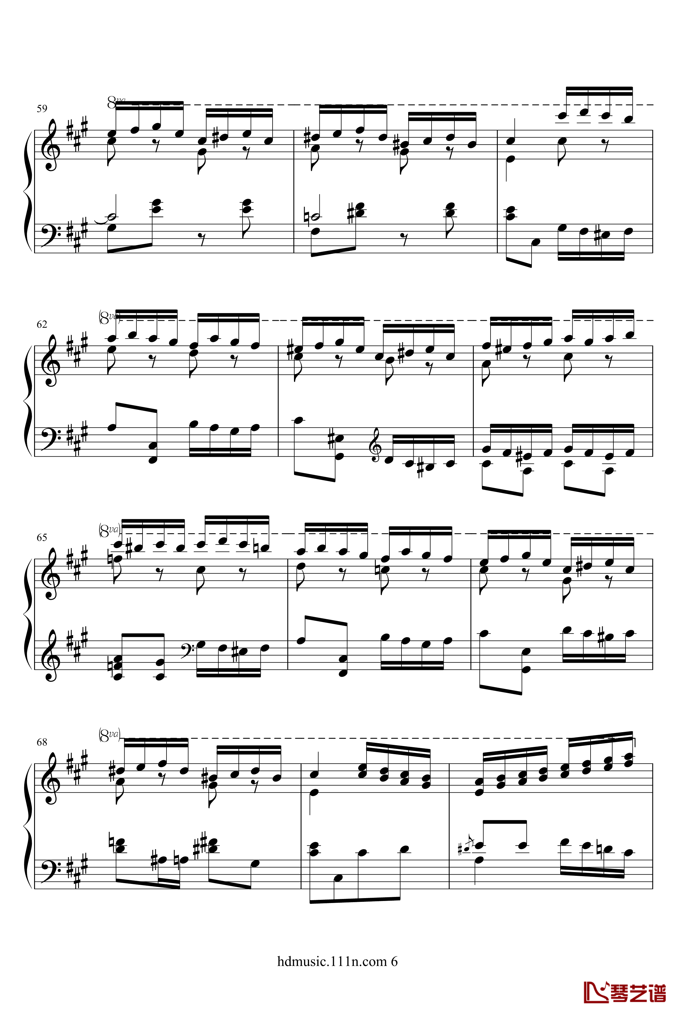 土耳其进行曲钢琴谱-原版-瓦洛多斯6