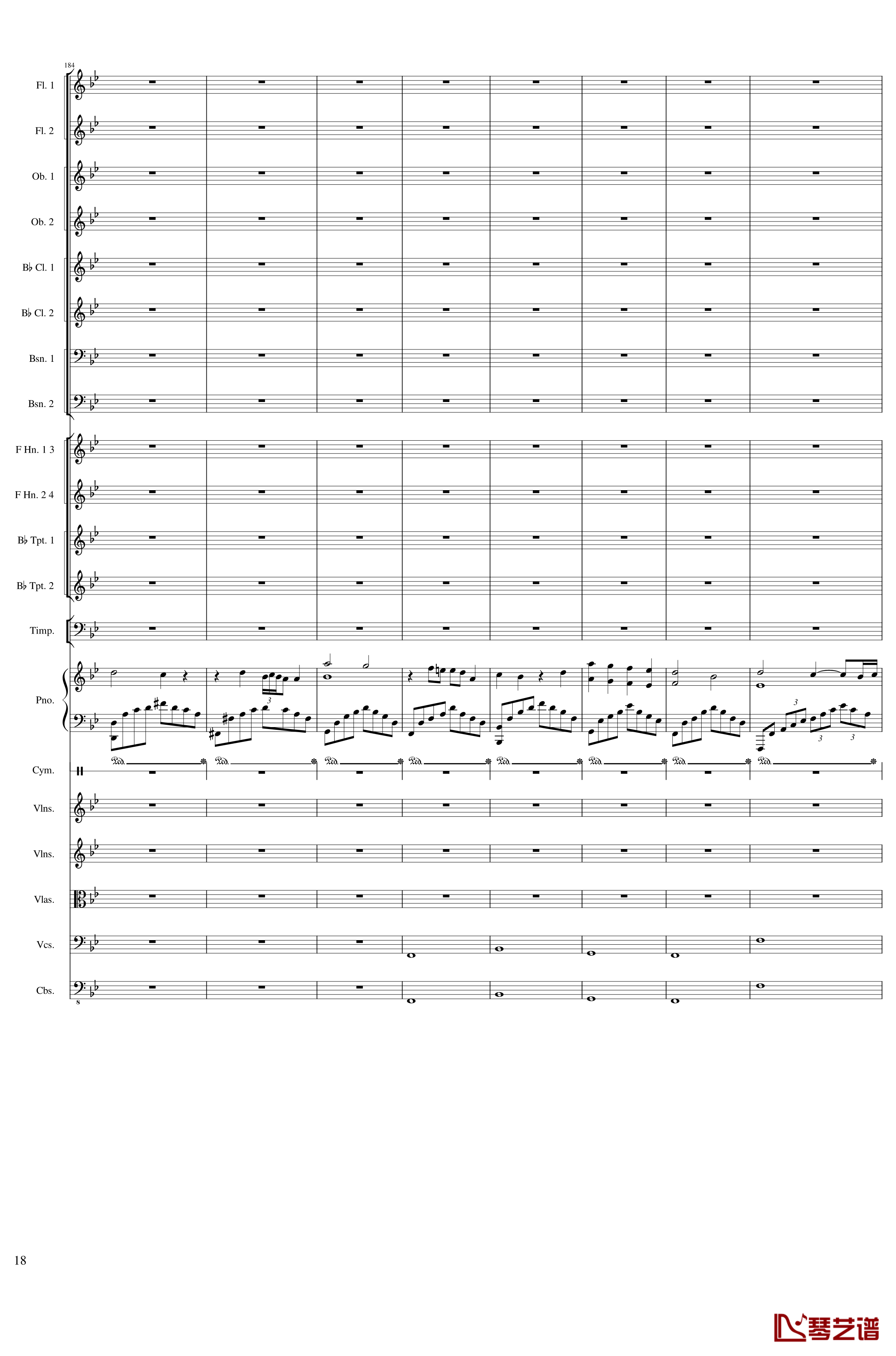 Piano Concerto No.8, Op.123 III钢琴谱 一个球18