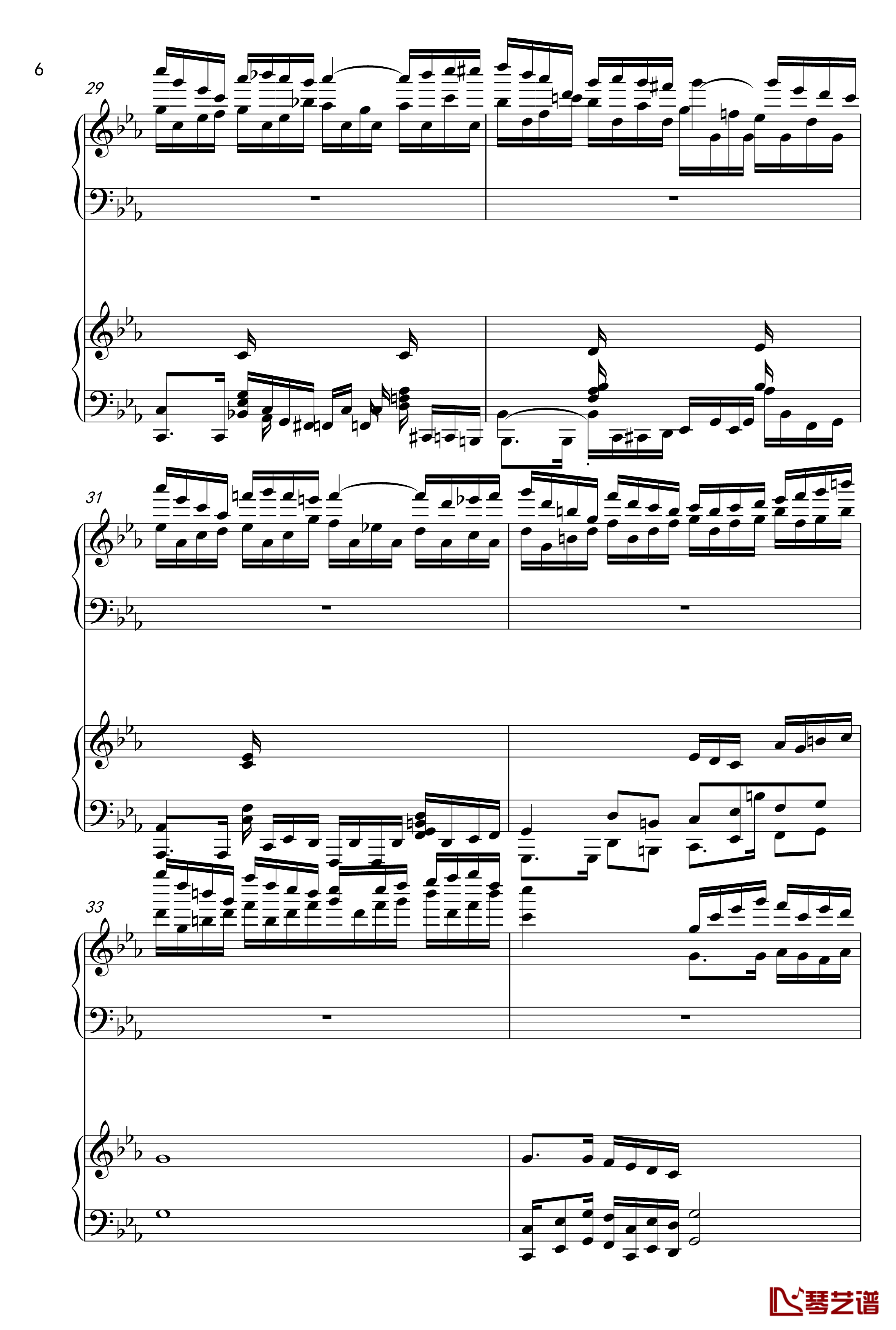 克罗地亚狂想曲钢琴谱-四手联弹-马克西姆-Maksim·Mrvica6