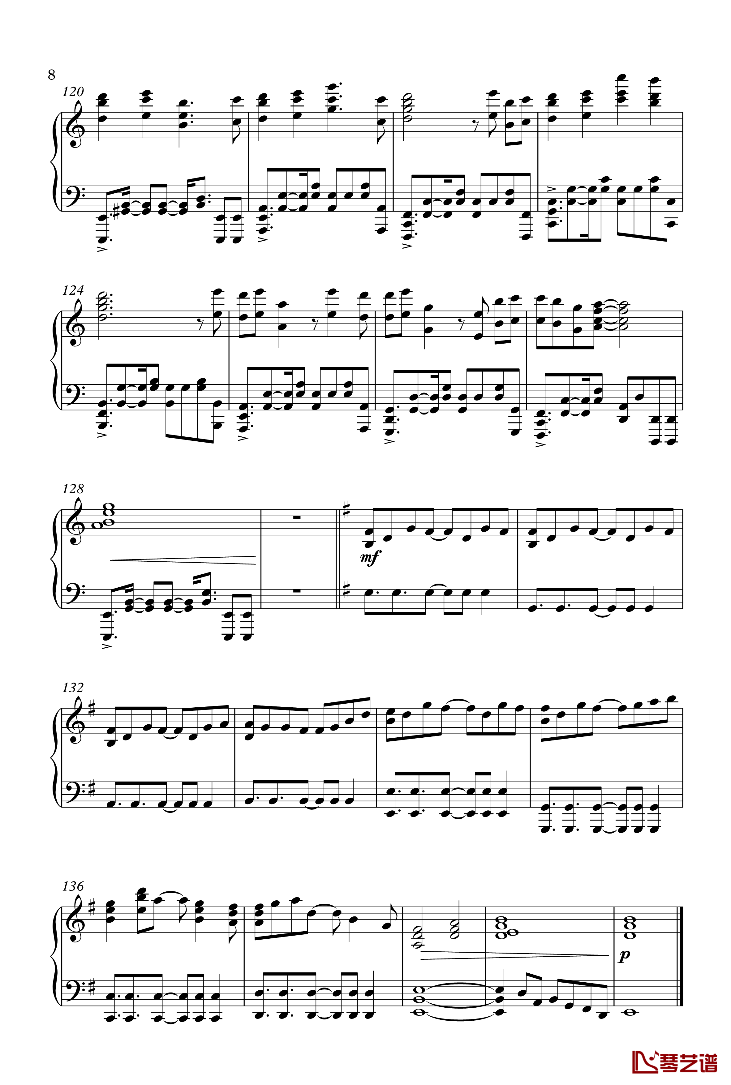 Unicorn Gundam钢琴谱-泽野弘之8