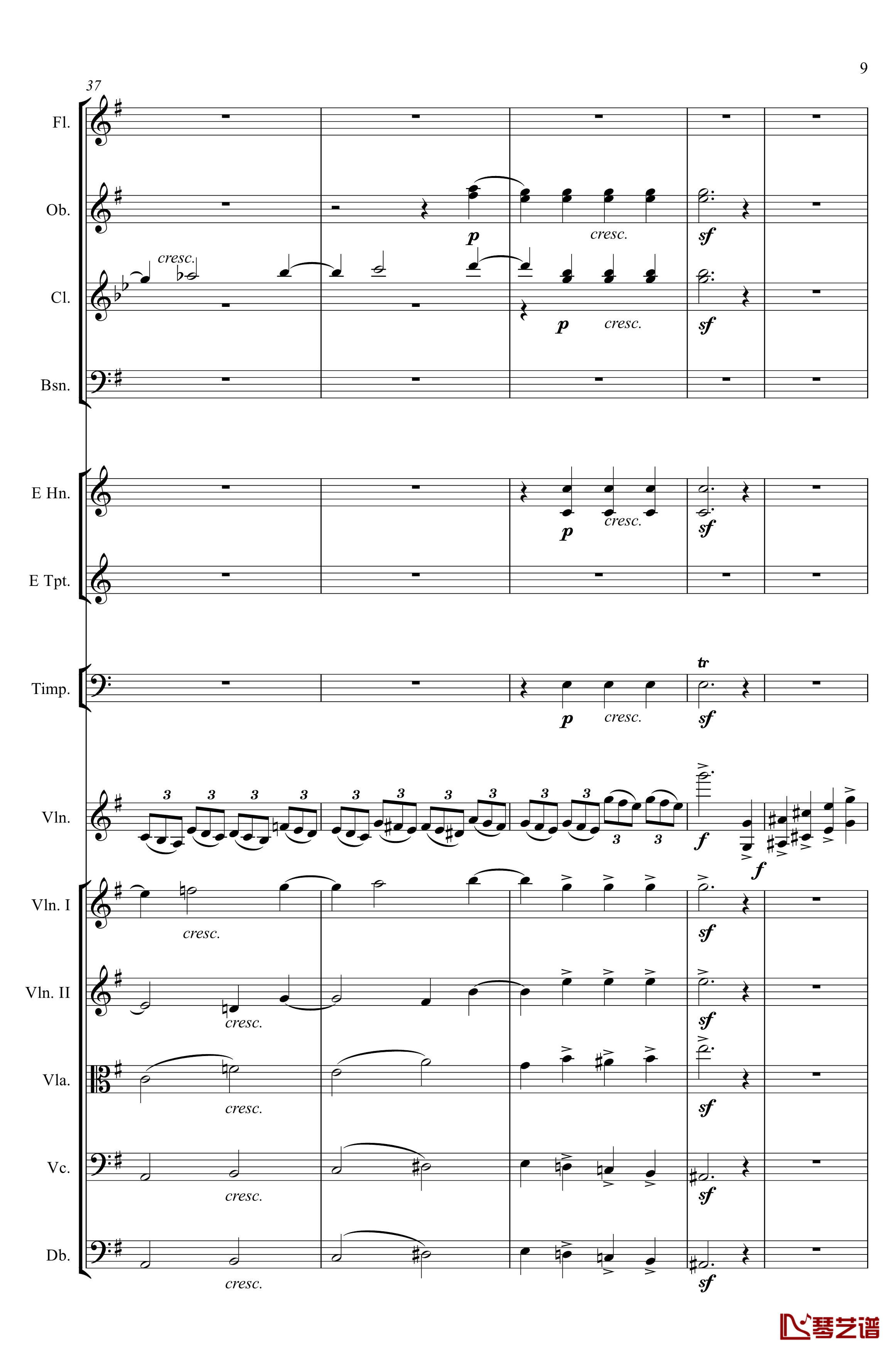 e小调小提琴协奏曲Op.64钢琴谱-第一乐章-门德尔松9