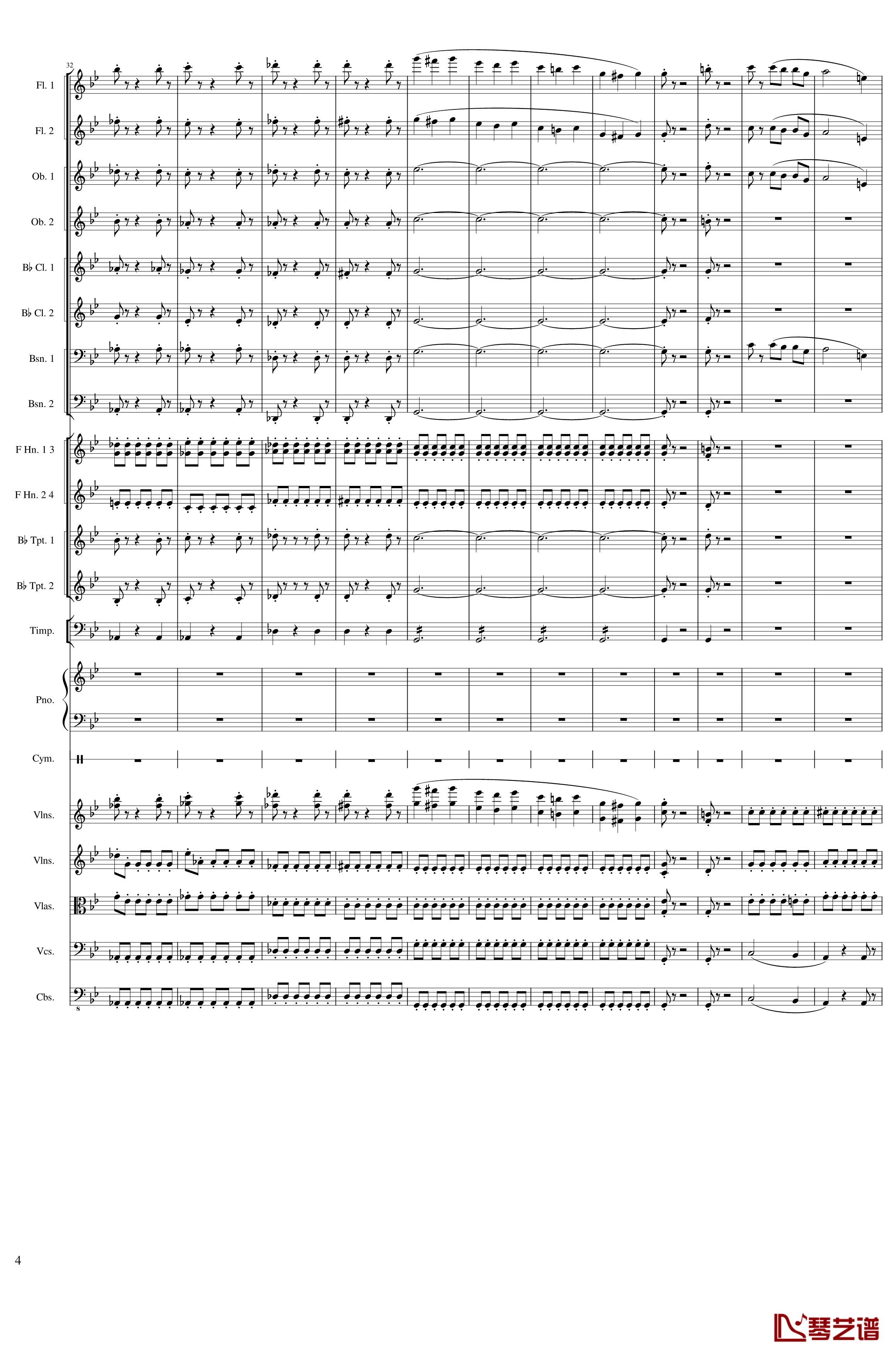 Piano Concerto No.8, Op.123 III钢琴谱 一个球4