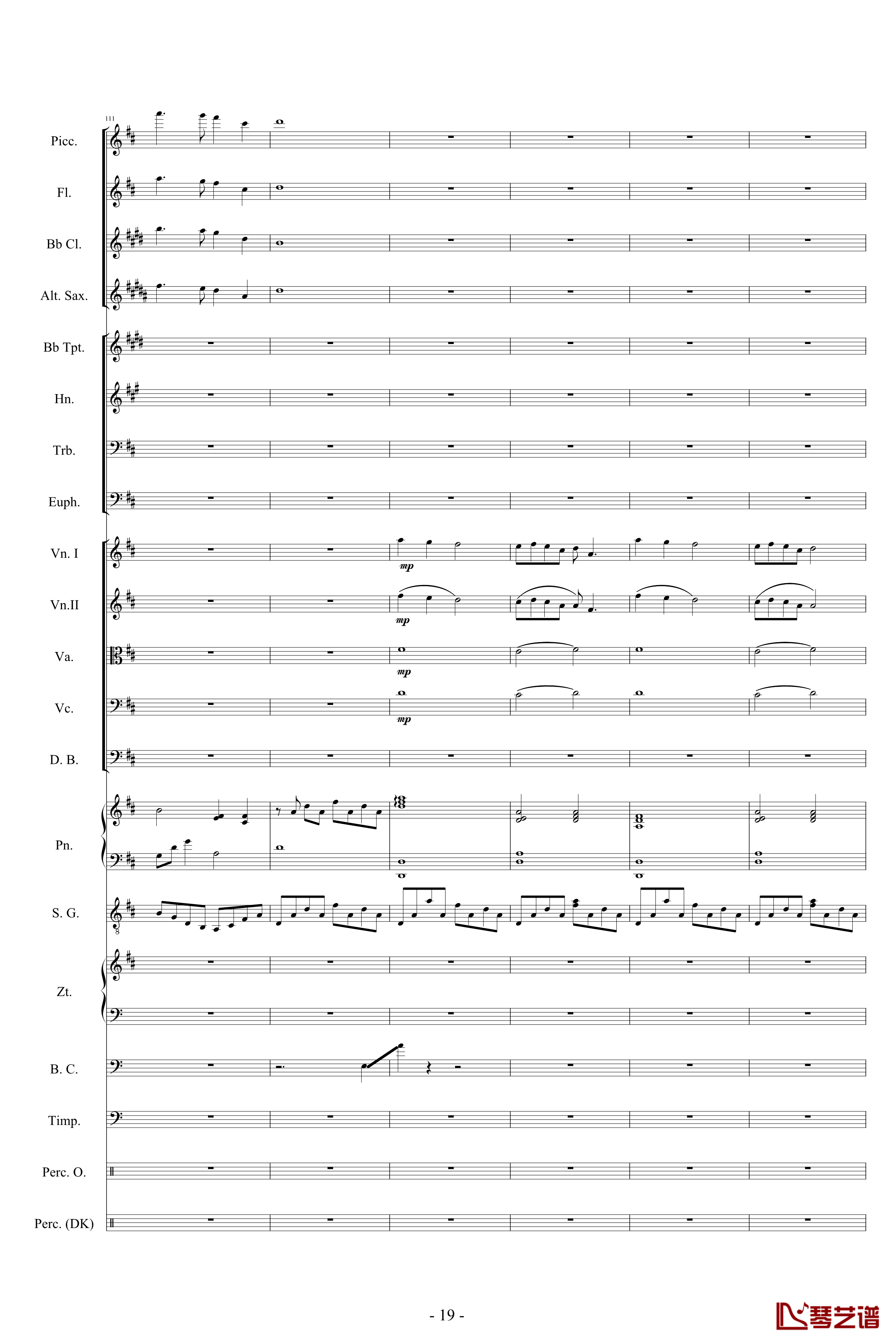 迪士尼組曲-小交響樂版钢琴谱-Disney Medley-迪士尼19