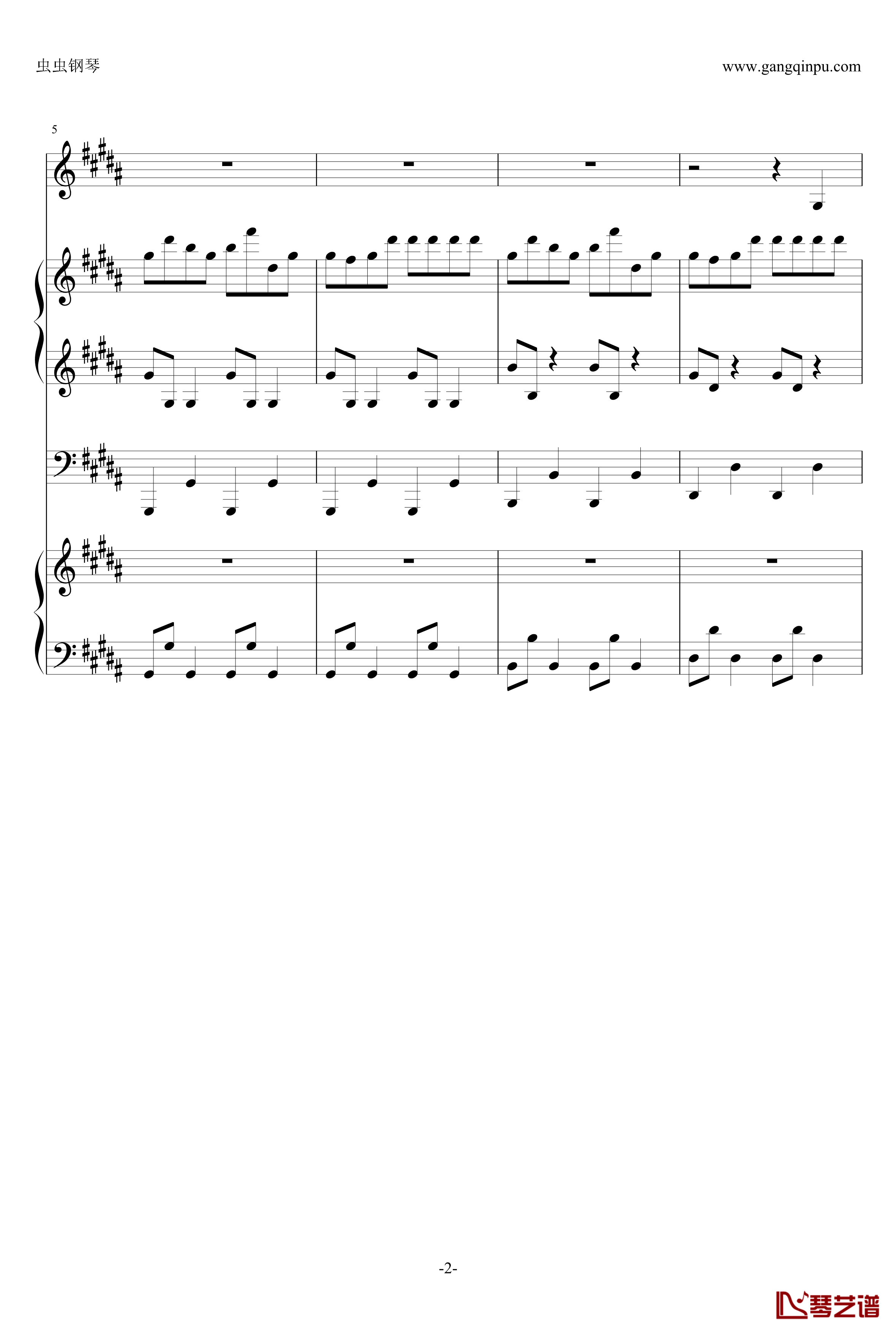 Echo钢琴谱-by CIRCRUSH-P-Chlo.-gumi vocaloid echo2