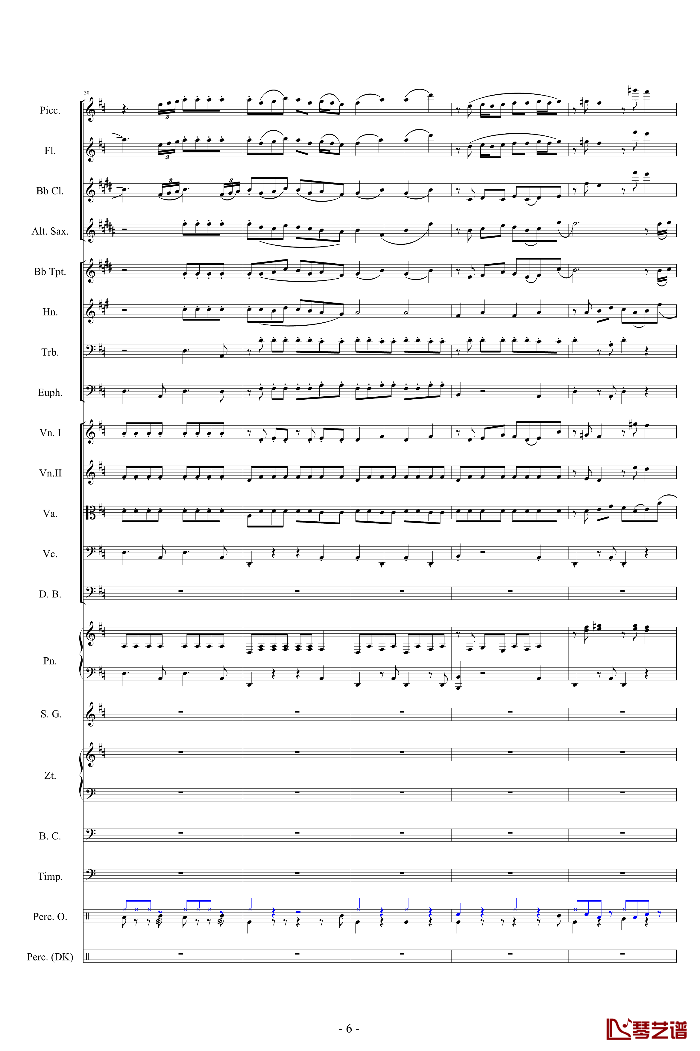 迪士尼組曲-小交響樂版钢琴谱-Disney Medley-迪士尼6