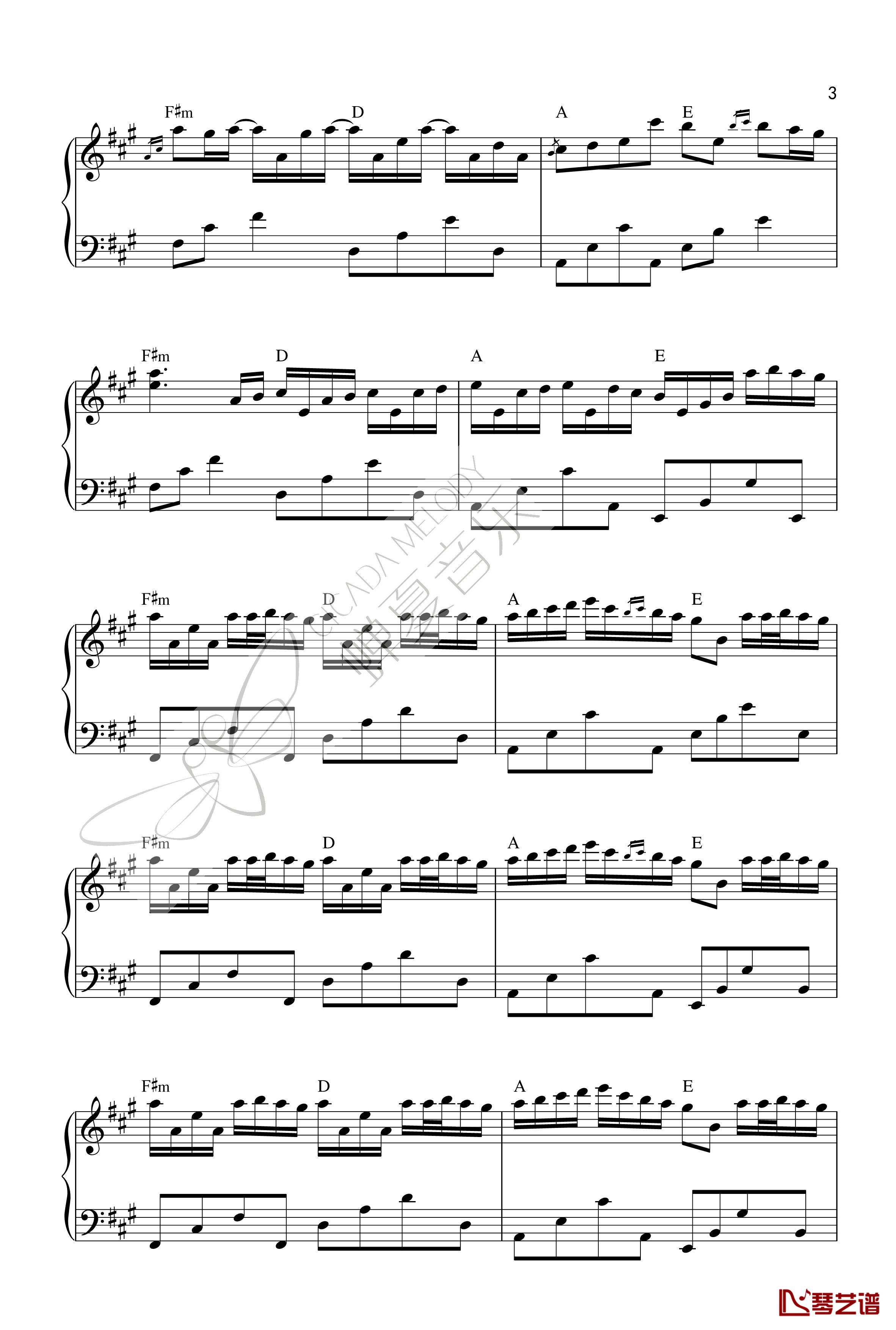River Flows In You钢琴谱-Yiruma3