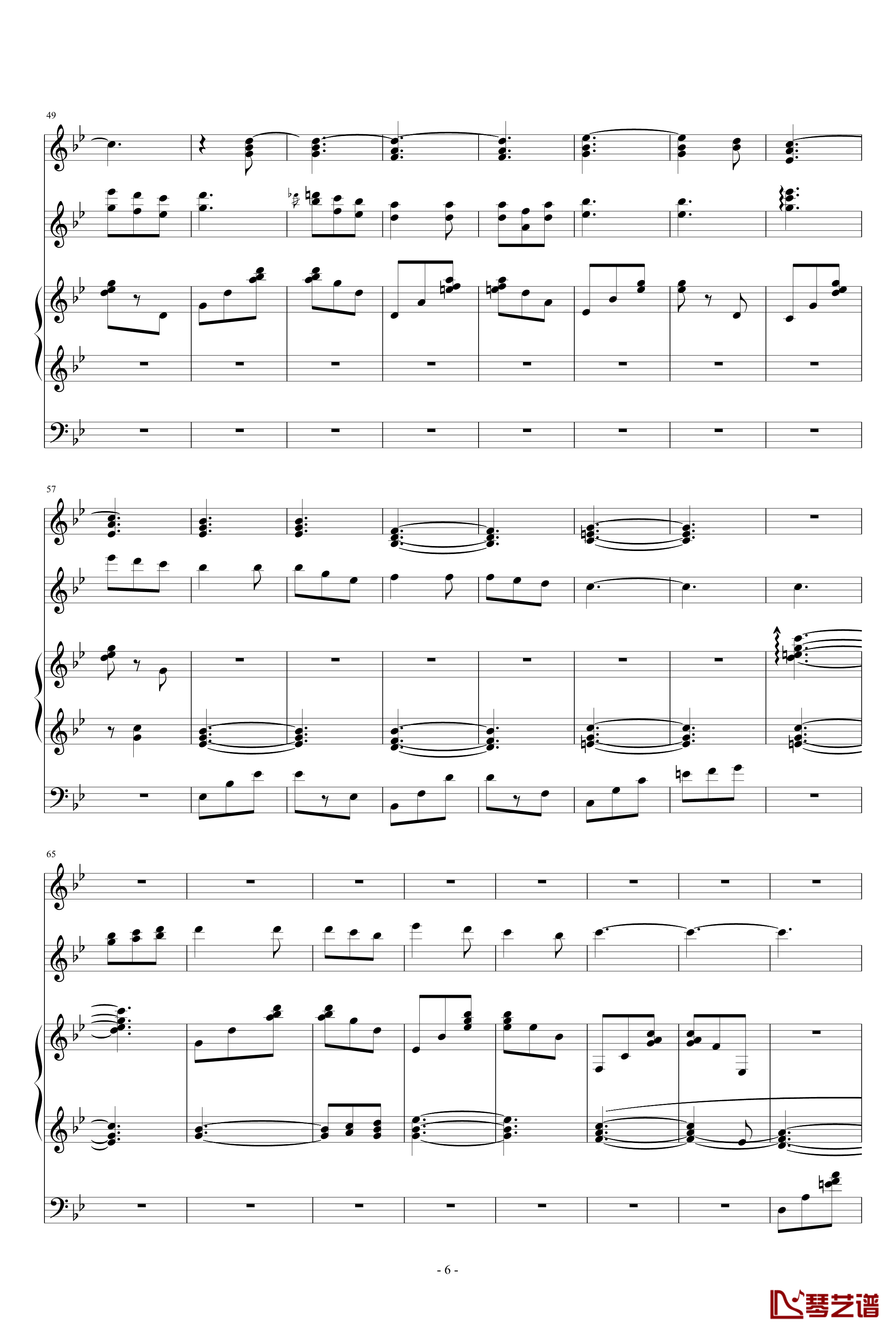 eversleeping钢琴谱-Xandria6