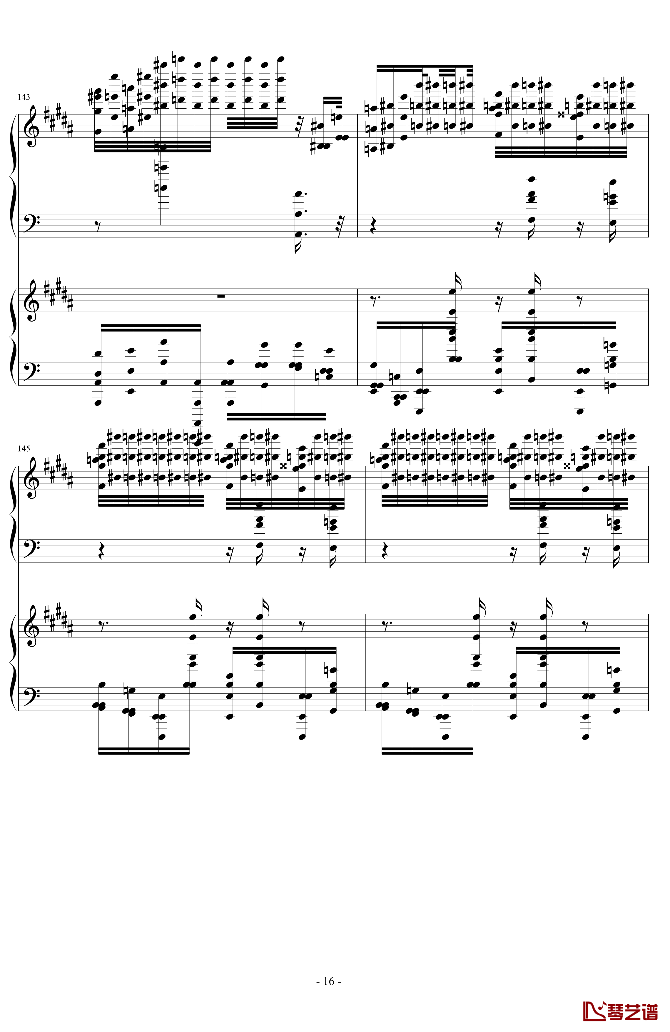 超级玩命版土耳其进行曲钢琴谱-莫扎特16