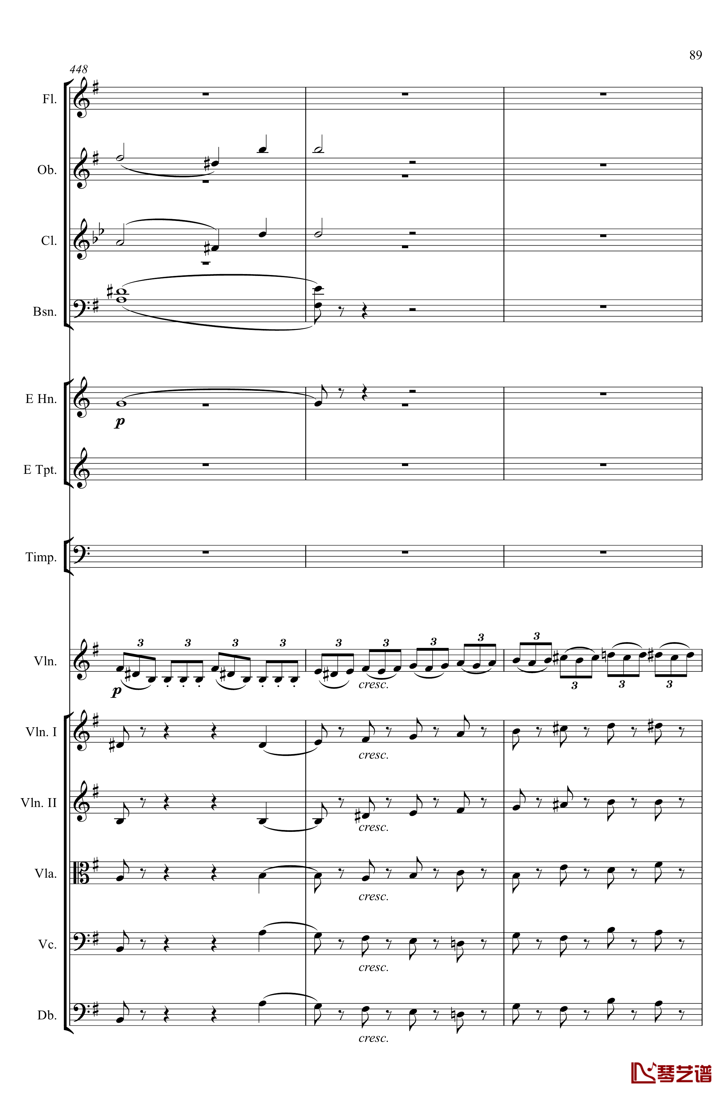 e小调小提琴协奏曲Op.64钢琴谱-第一乐章-门德尔松89