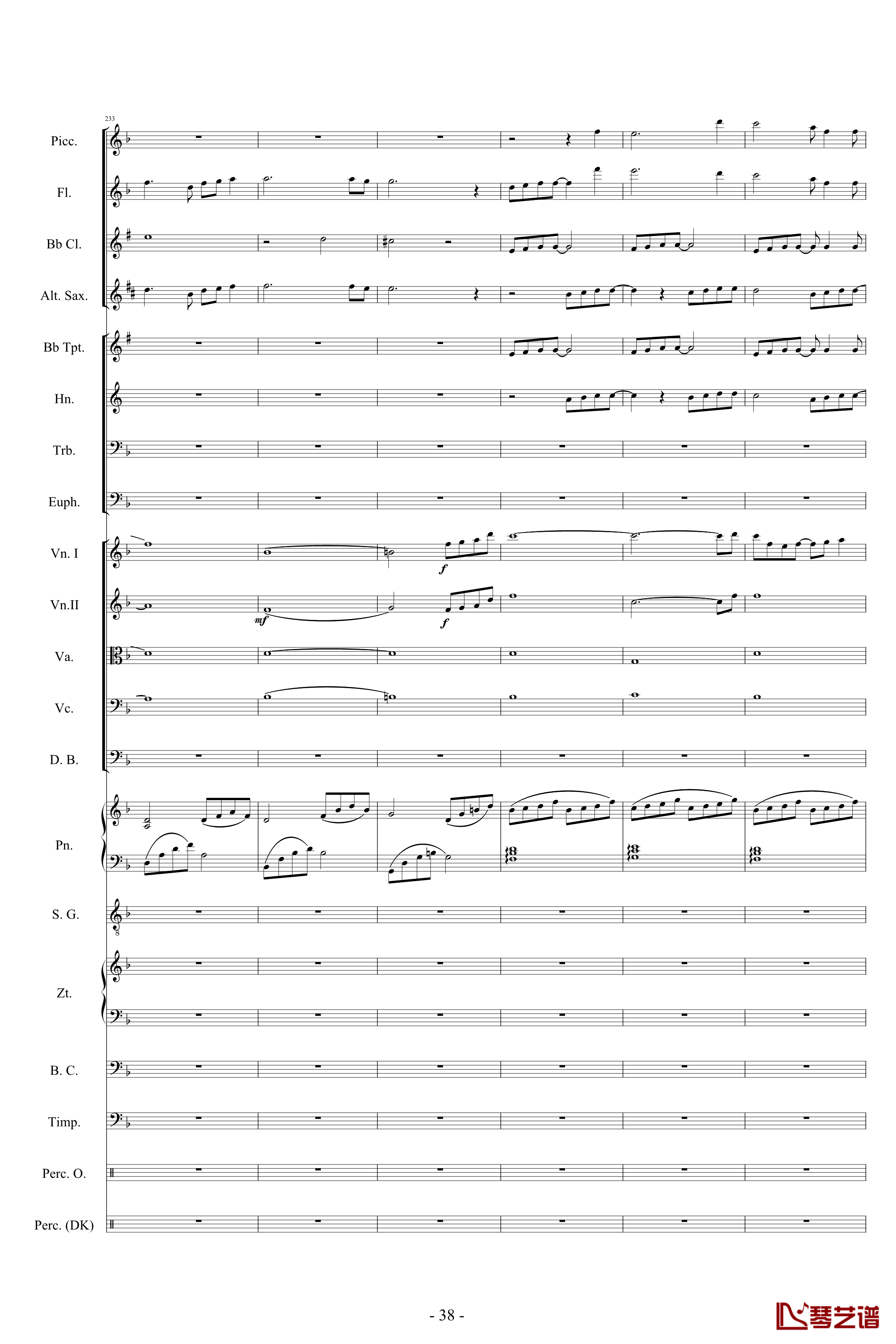 迪士尼組曲-小交響樂版钢琴谱-Disney Medley-迪士尼38