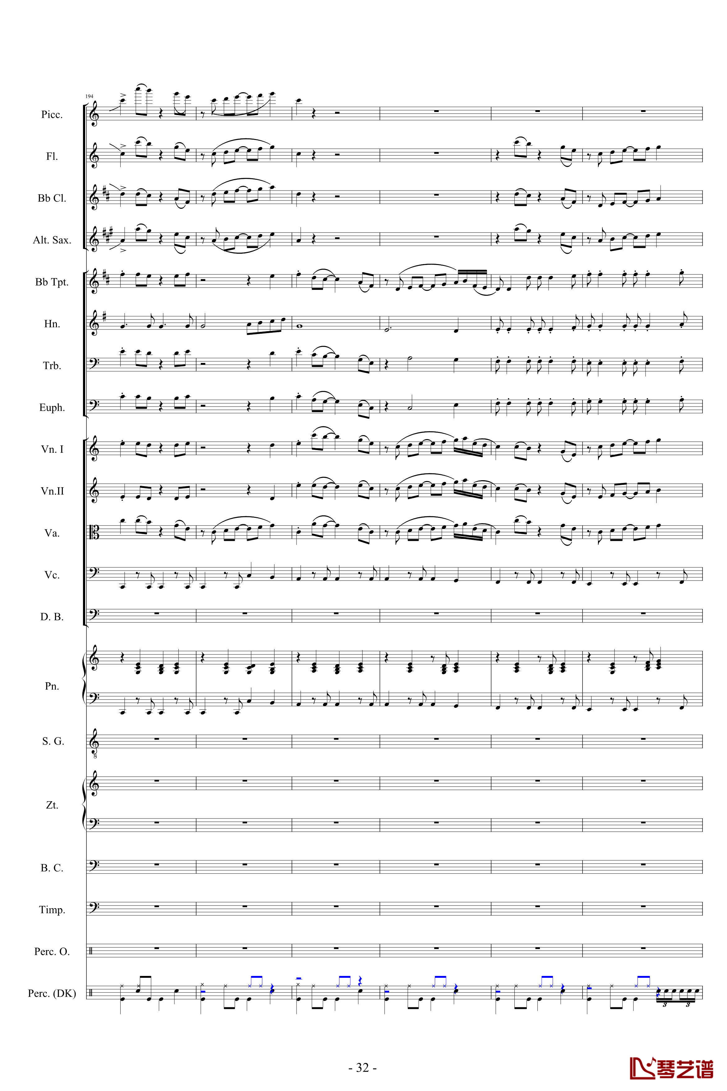 迪士尼組曲-小交響樂版钢琴谱-Disney Medley-迪士尼32