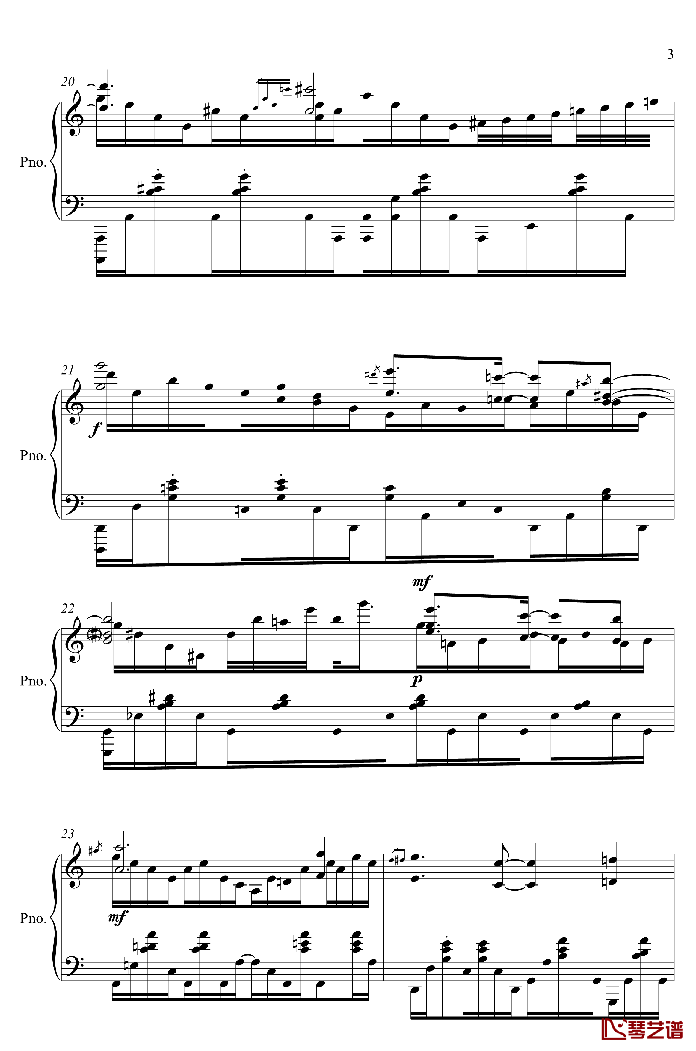 生日快乐钢琴谱-世界名曲3