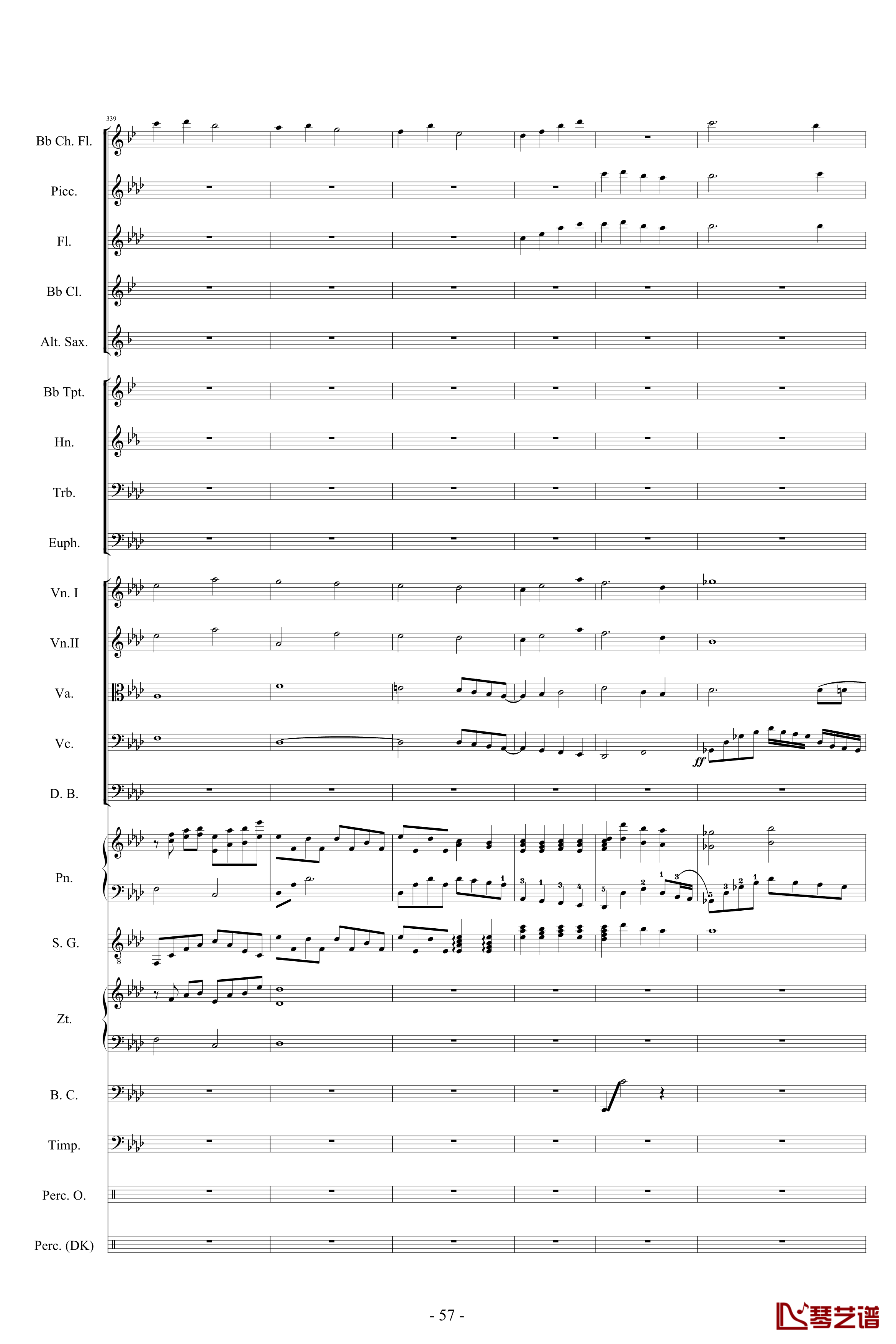 迪士尼組曲-小交響樂版钢琴谱-Disney Medley-迪士尼57