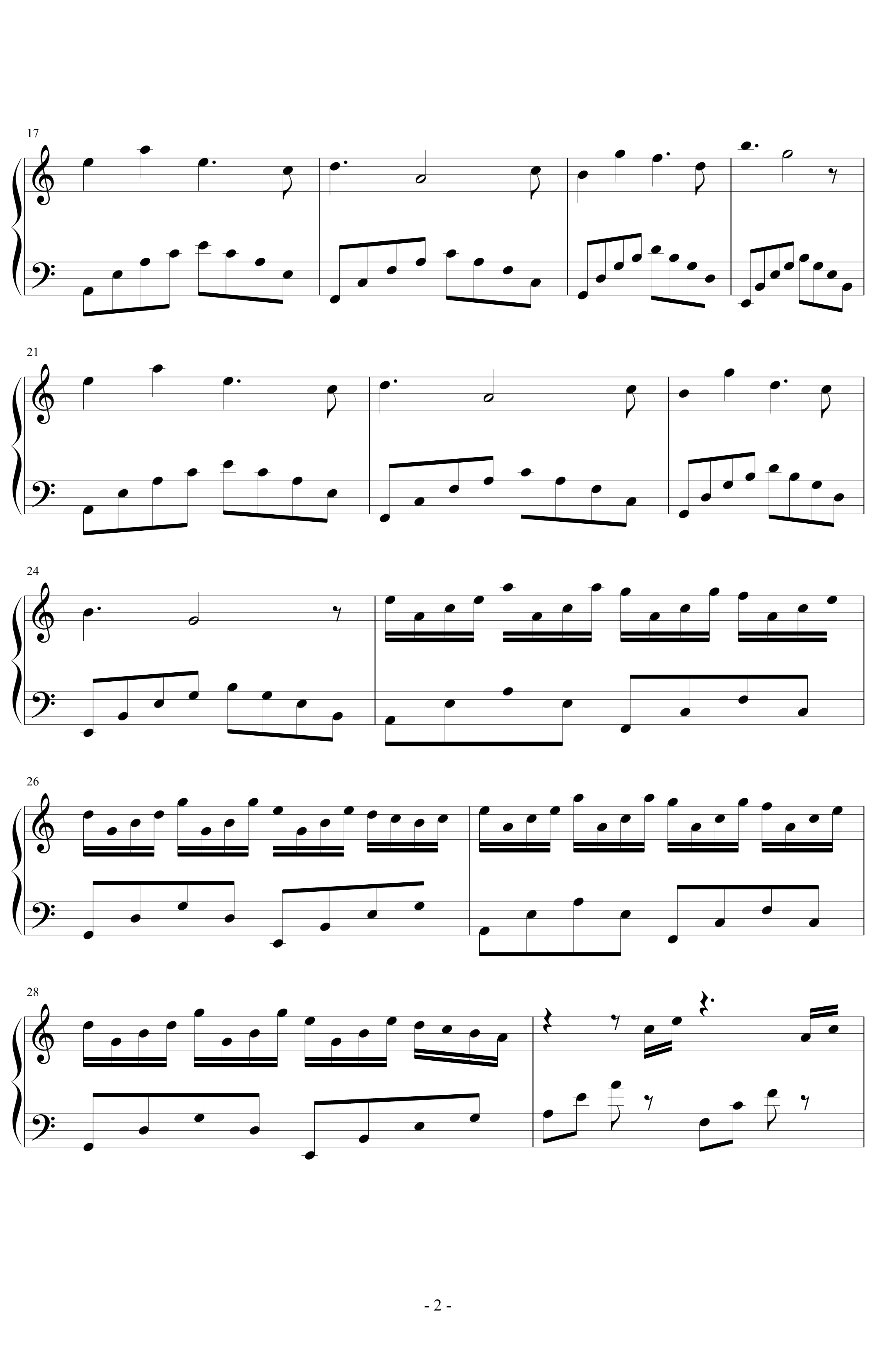 Eternal Summer钢琴谱-wuyue12182