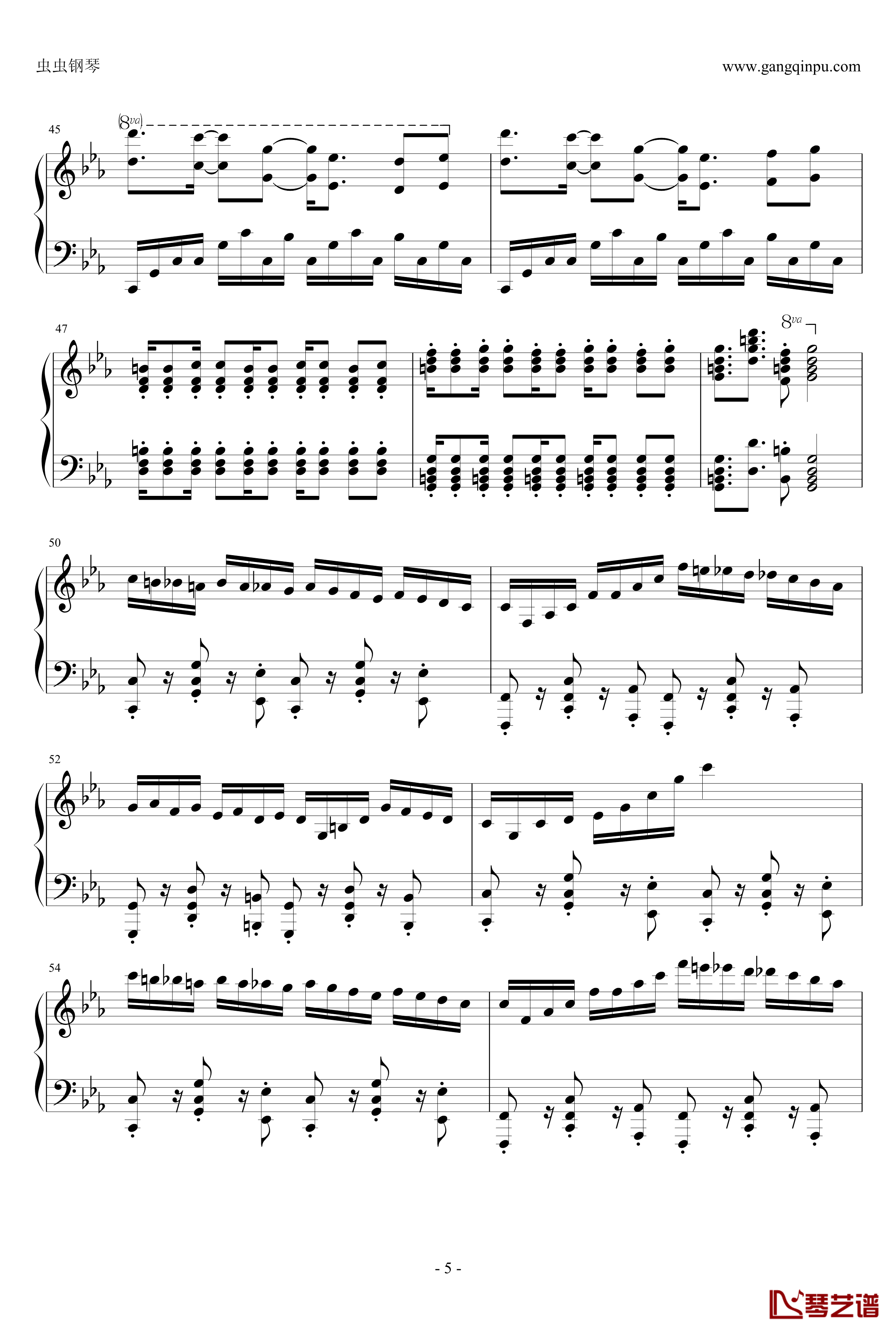 pure版古巴钢琴谱-马克西姆-Maksim·Mrvica5