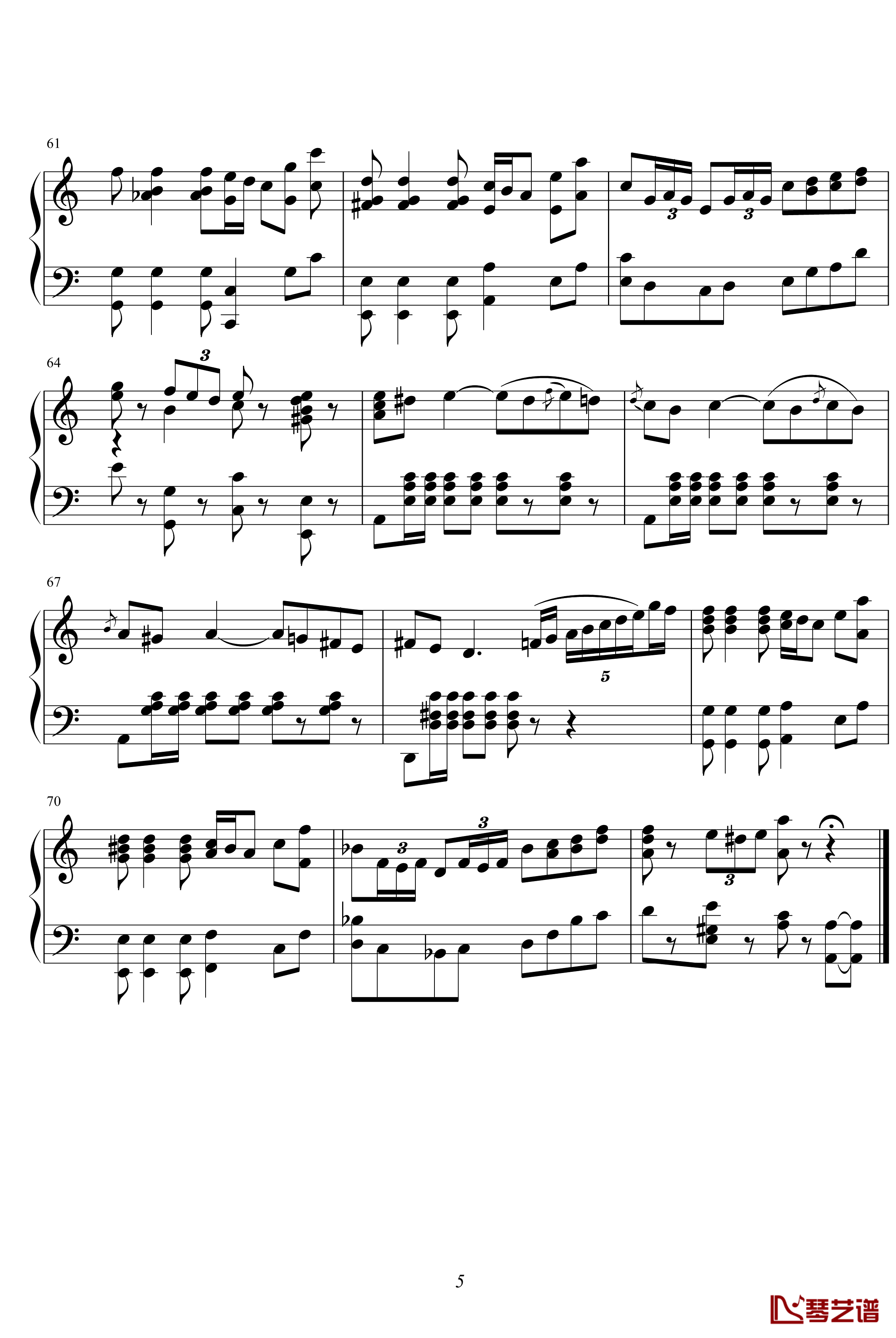 卡门钢琴谱-较完美版-比才-Bizet5