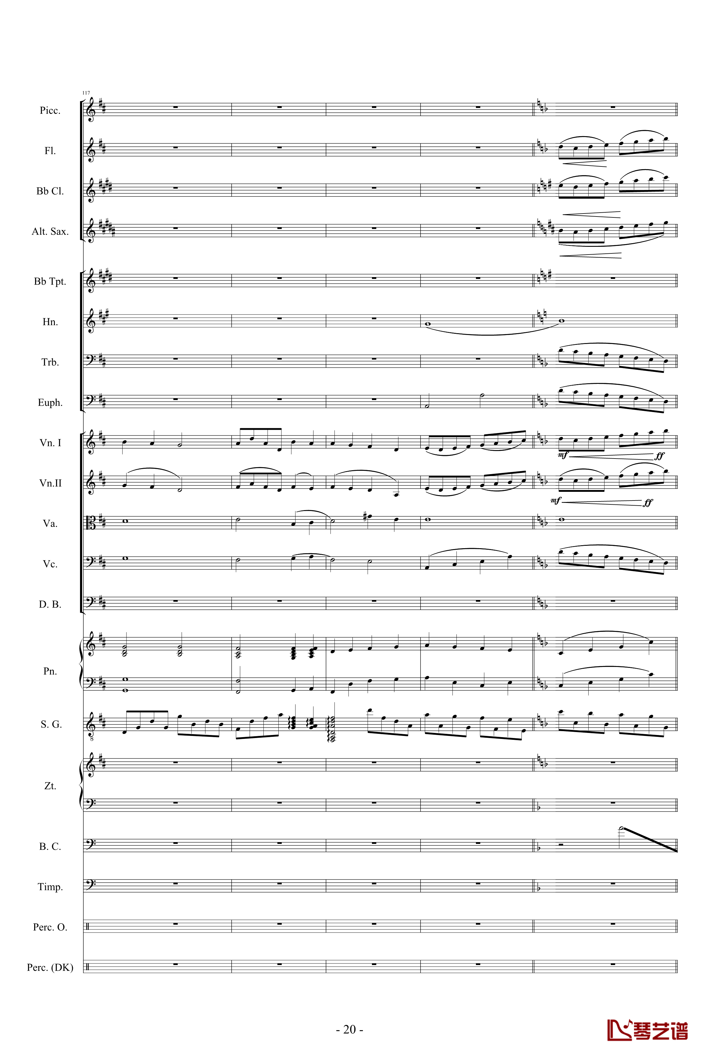 迪士尼組曲-小交響樂版钢琴谱-Disney Medley-迪士尼20