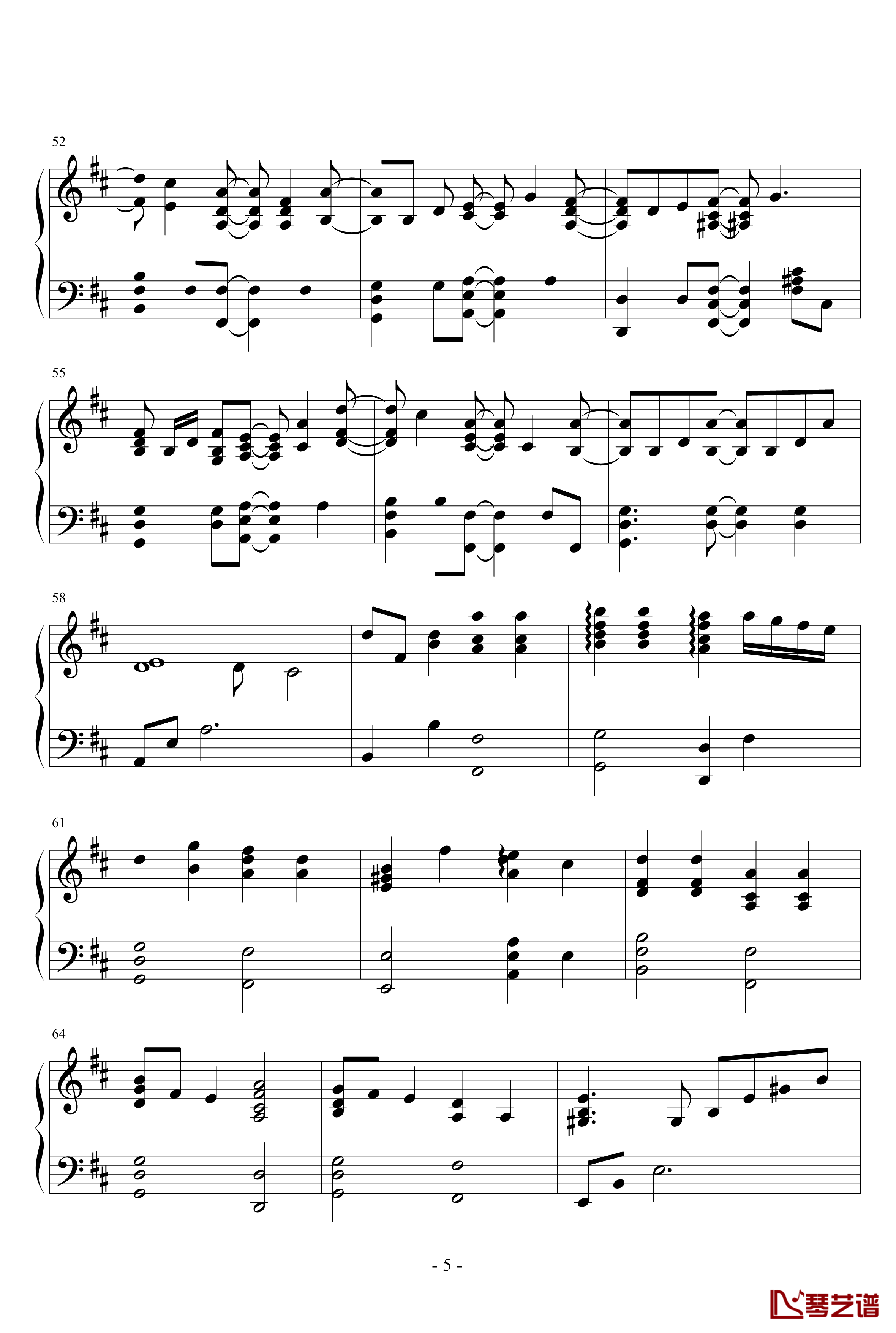 小星星幻想曲钢琴谱-完美版-V.K克5